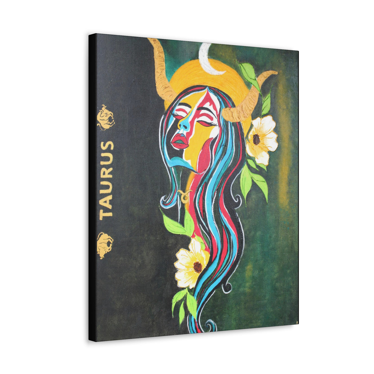 Celestial Taurus: Zodiac Constellation Gallery Wrap Painting | taurus gifts  |  Memory Gift - Ira World Art LLC