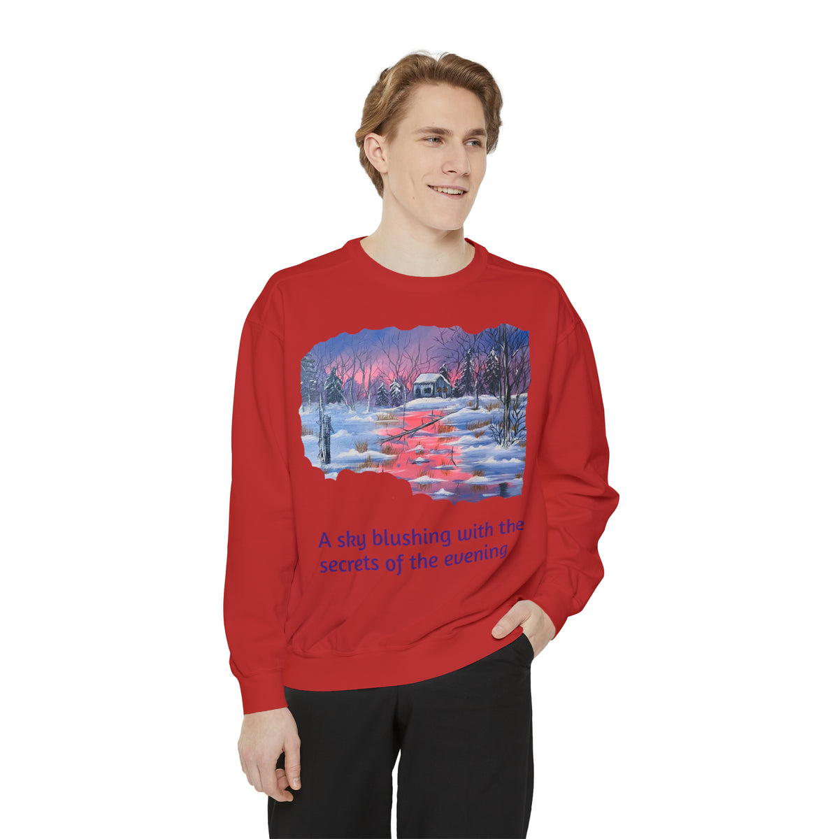 Unisex Garment-Dyed Sweatshirt - Ira World Art LLC