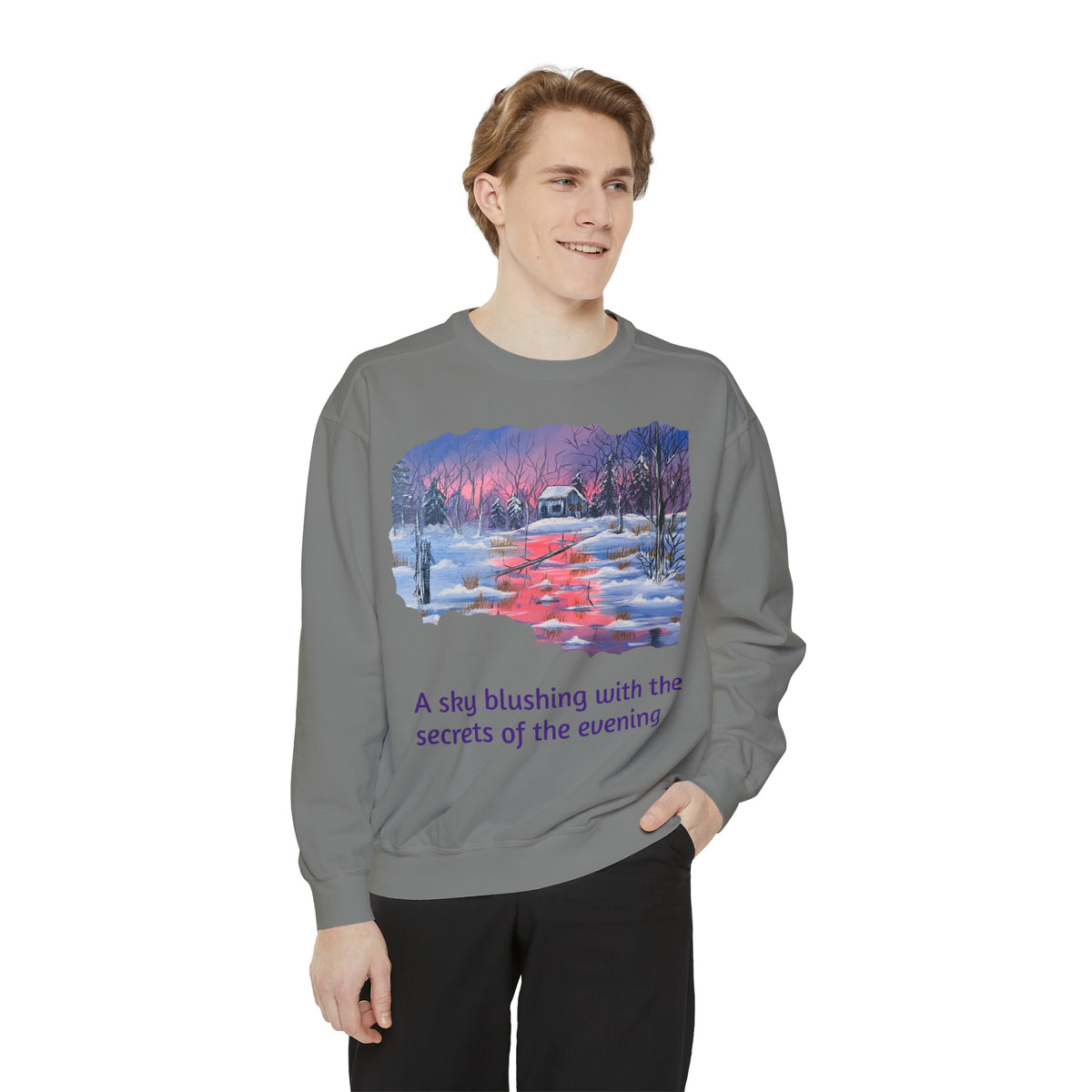 Unisex Garment-Dyed Sweatshirt - Ira World Art LLC