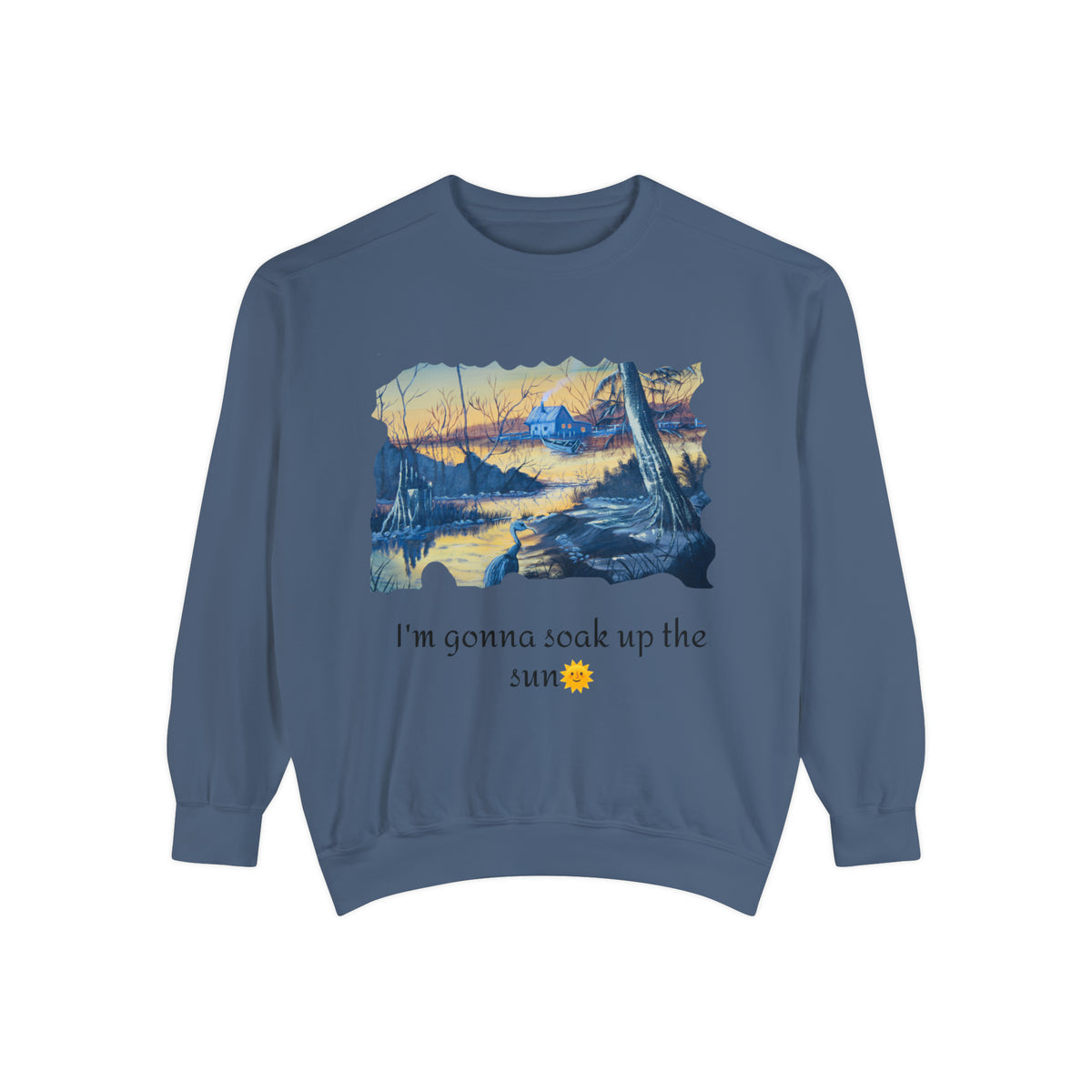 Unisex Garment-Dyed Sweatshirt - Ira World Art LLC