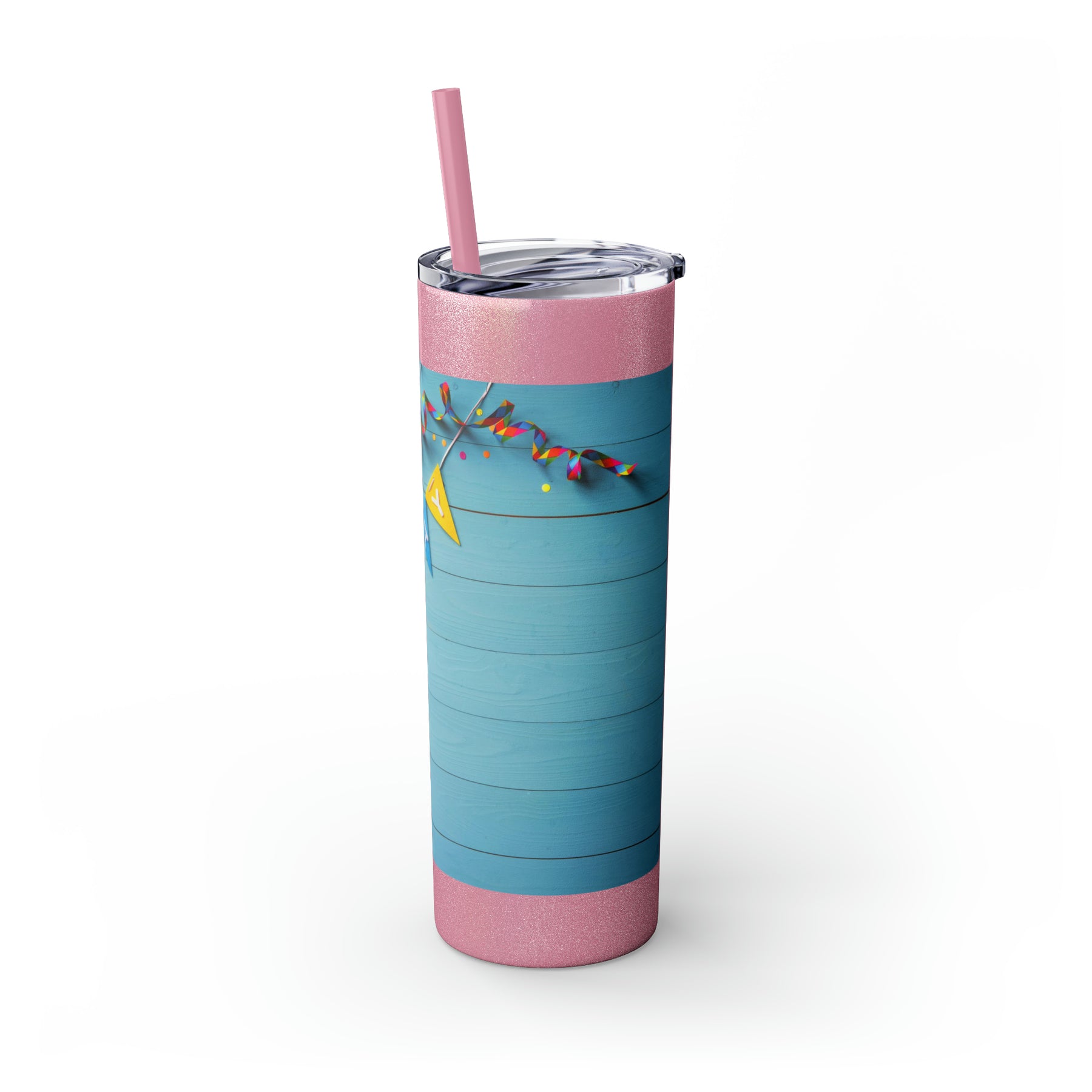 Stylish 20oz Birthday Skinny Tumbler with Straw – Celebrate in Sip-worthy Fashion! - Ira World Art LLC