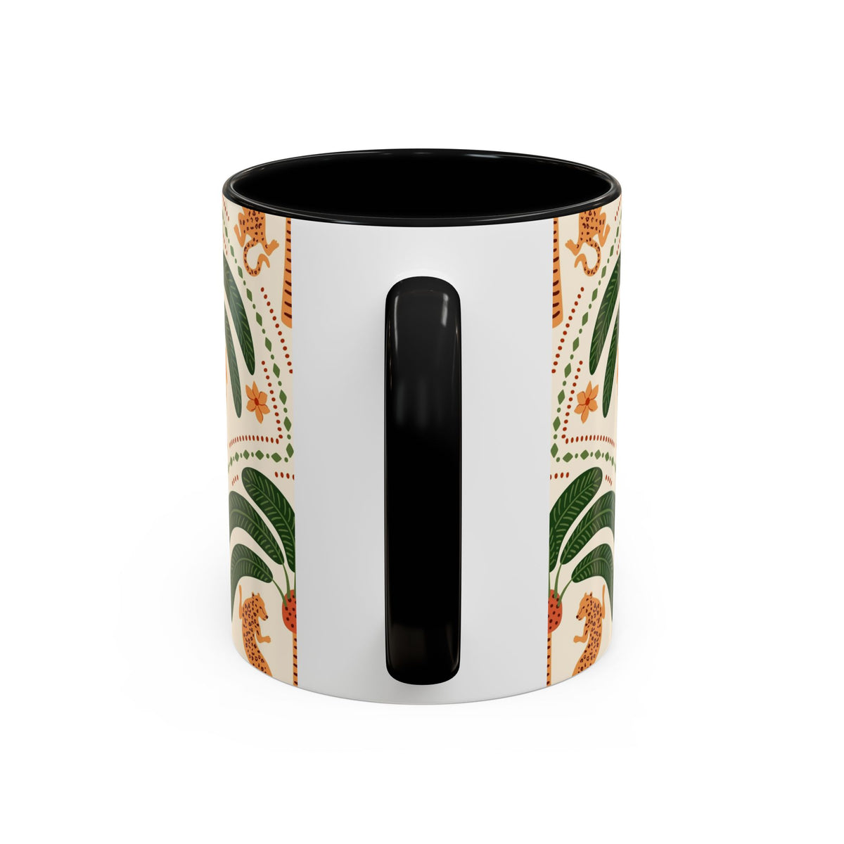 Tropical Ceramic Coffee Mug with Colorful Floral Design, 11oz & 15oz - Ira World Art LLC