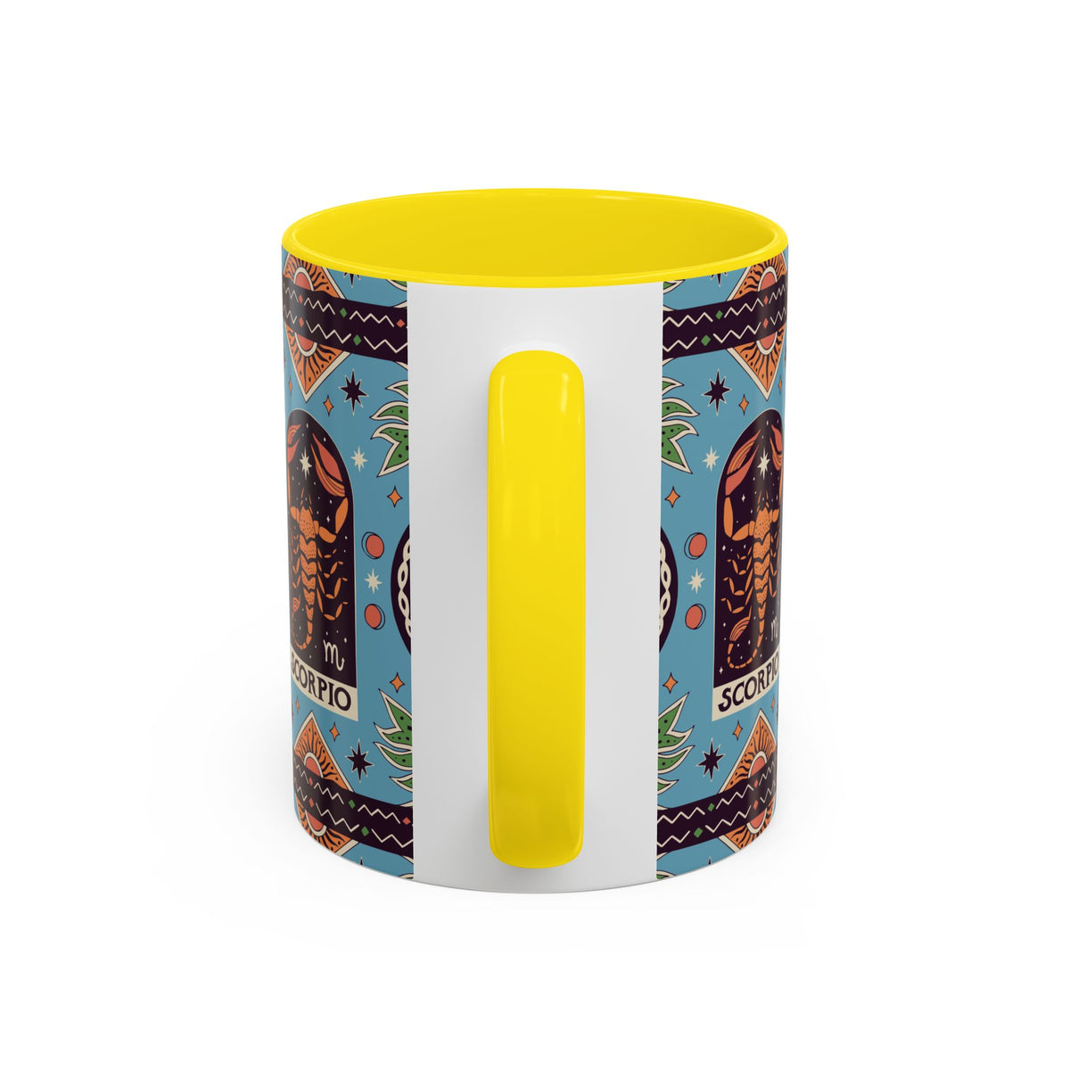 Colorful Scorpio Zodiac Ceramic Mug, Custom 11oz & 15oz Coffee Cup Design - Ira World Art LLC