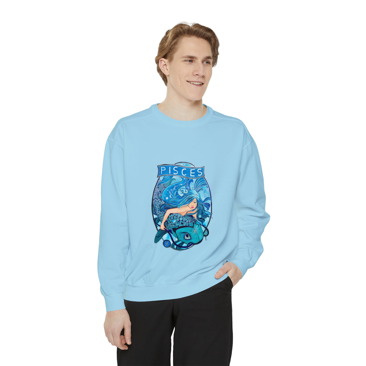 Unisex Garment-Dyed Sweatshirt - Ira World Art LLC