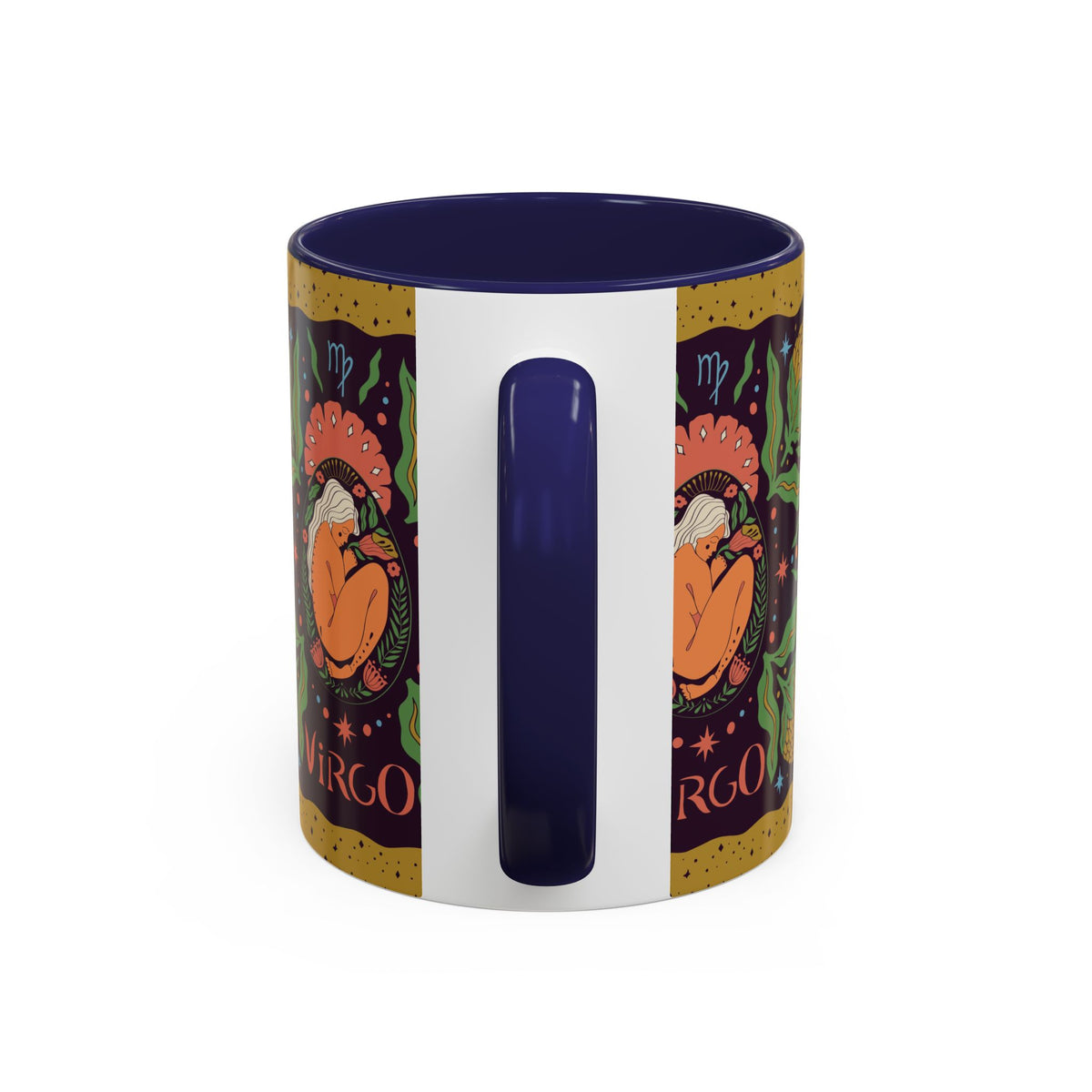 Virgo Zodiac Custom Coffee Mug, Colorful Ceramic 11oz and 15oz Design - Ira World Art LLC