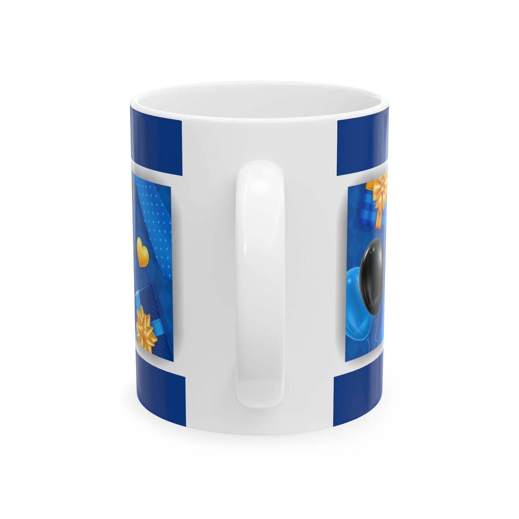 Blue Ceramic Coffee Mug for Dad, 15oz Gift for Father’s Day - Ira World Art LLC