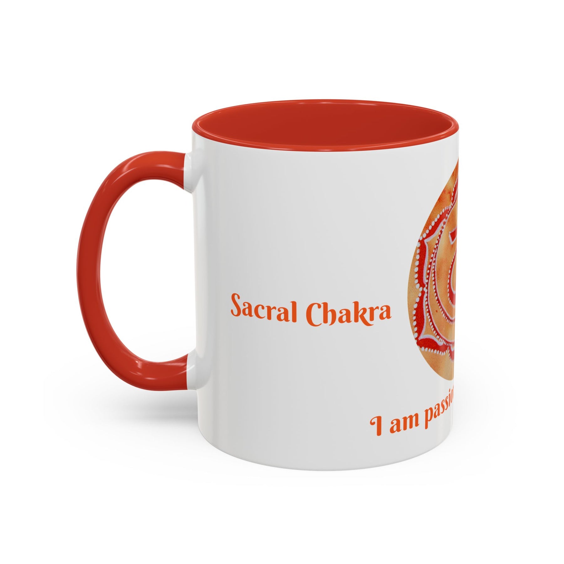 Sacral Chakra Mug for Meditation – 11oz Yoga Tea Mug with Bold Design - Ira World Art LLC
