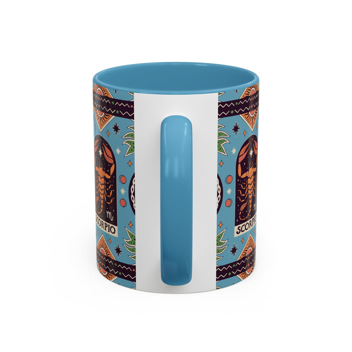 Colorful Scorpio Zodiac Ceramic Mug, Custom 11oz & 15oz Coffee Cup Design - Ira World Art LLC