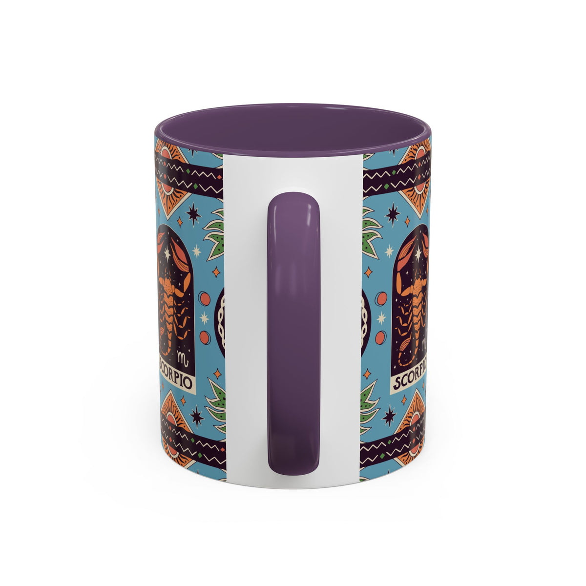 Colorful Scorpio Zodiac Ceramic Mug, Custom 11oz & 15oz Coffee Cup Design - Ira World Art LLC