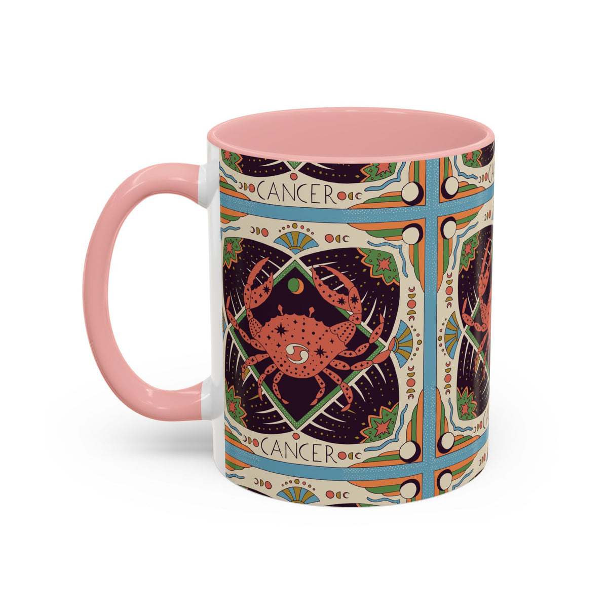 Colorful Capricorn Ceramic Mug, Custom 11oz & 15oz Zodiac Coffee Cup - Ira World Art LLC