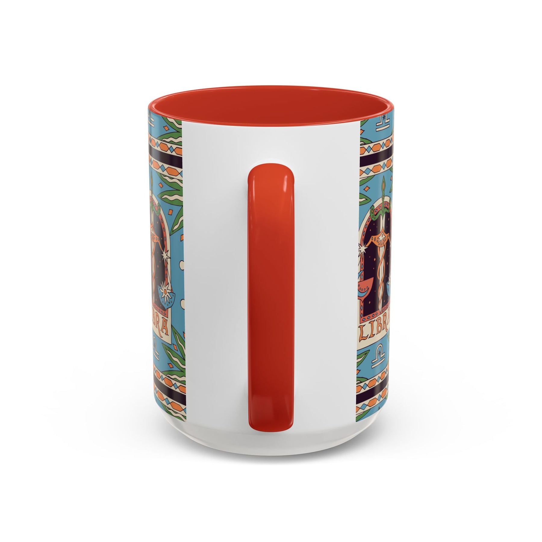 Custom Libra Coffee Mug, Colorful Ceramic 11oz & 15oz Zodiac Design - Ira World Art LLC