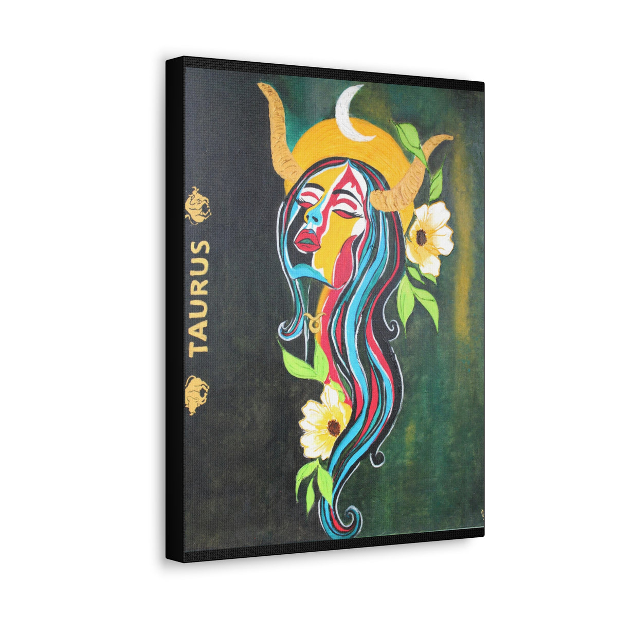 Celestial Taurus: Zodiac Constellation Gallery Wrap Painting | taurus gifts  |  Memory Gift - Ira World Art LLC