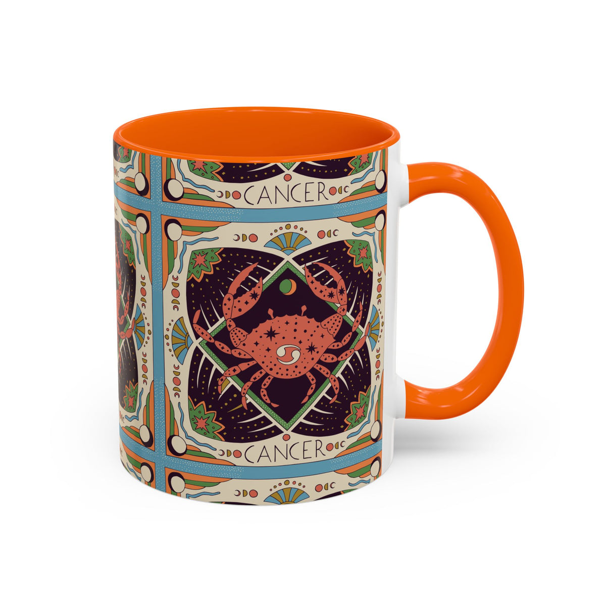 Colorful Capricorn Ceramic Mug, Custom 11oz & 15oz Zodiac Coffee Cup - Ira World Art LLC