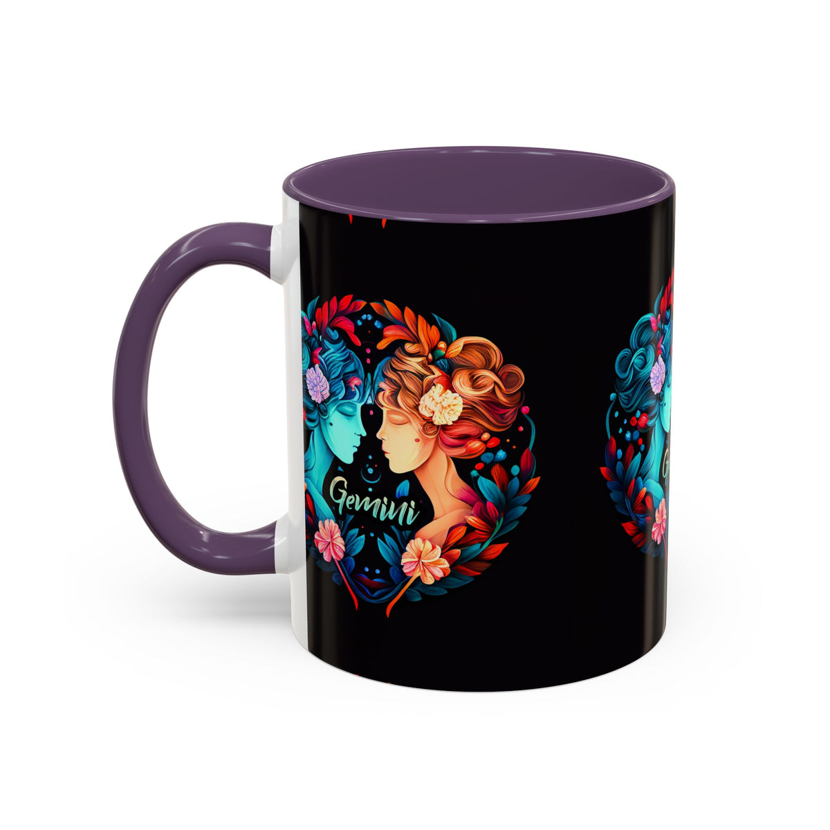 Gemini Zodiac Coffee Mug, Custom Ceramic 11oz & 15oz Colorful Design - Ira World Art LLC