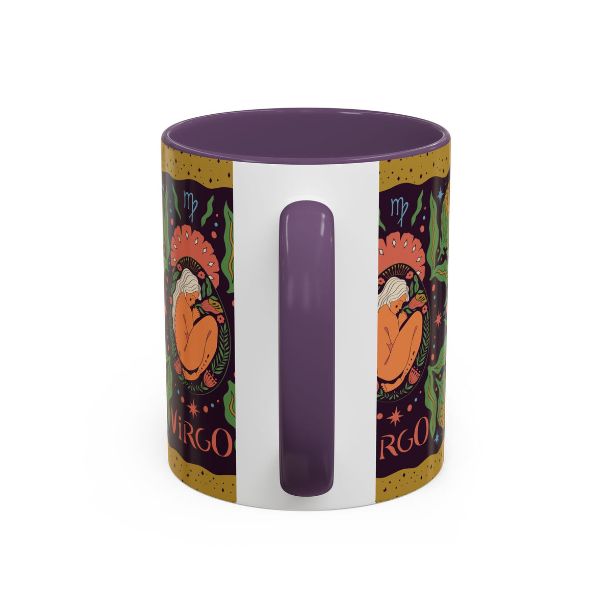Virgo Zodiac Custom Coffee Mug, Colorful Ceramic 11oz and 15oz Design - Ira World Art LLC