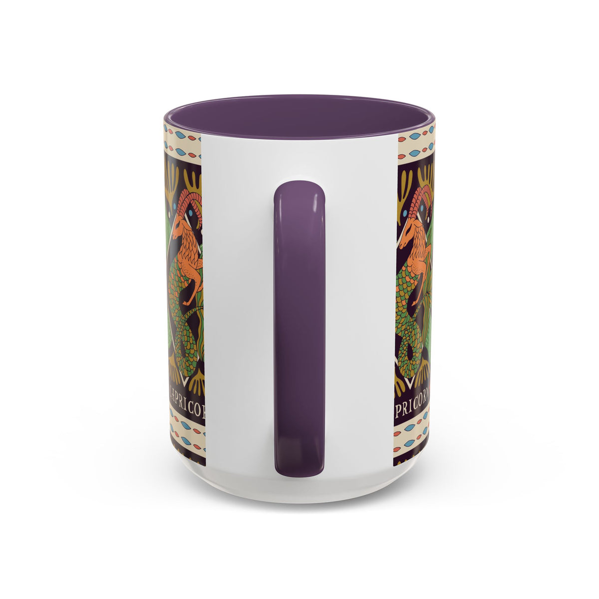 Colorful Capricorn Mug, Custom Ceramic Coffee Cup 11oz & 15oz Zodiac Design - Ira World Art LLC