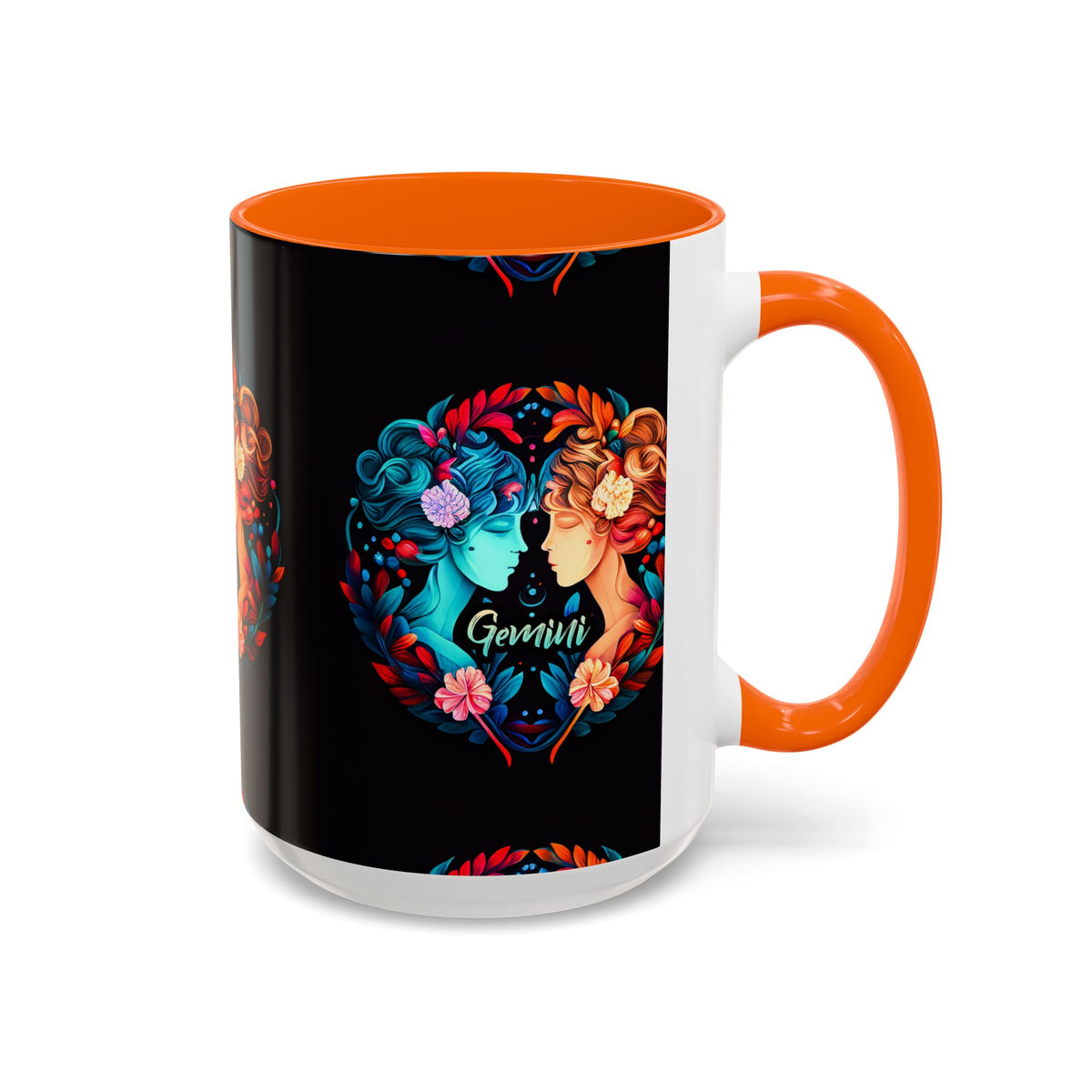 Gemini Zodiac Coffee Mug, Custom Ceramic 11oz & 15oz Colorful Design - Ira World Art LLC