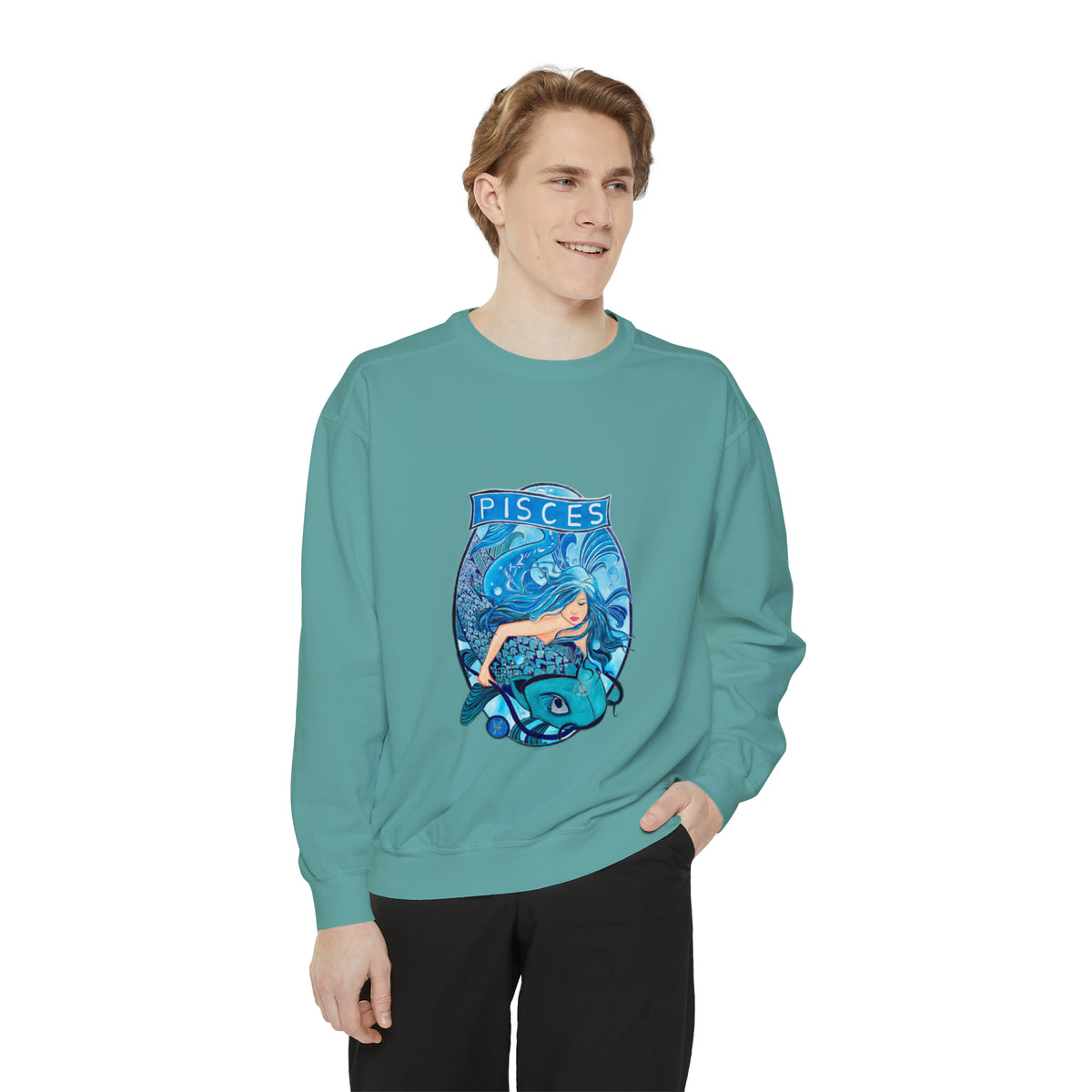 Unisex Garment-Dyed Sweatshirt - Ira World Art LLC