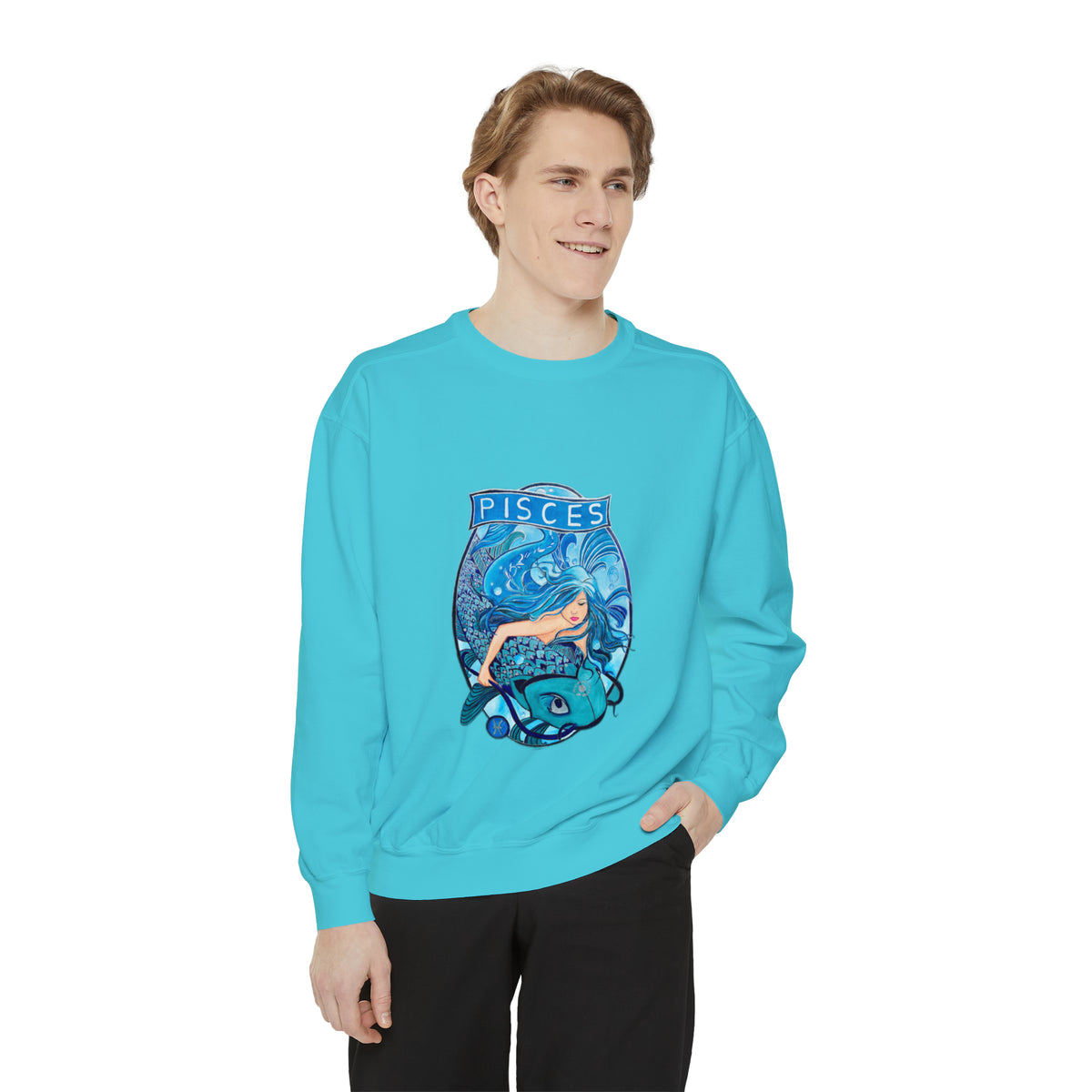 Unisex Garment-Dyed Sweatshirt - Ira World Art LLC