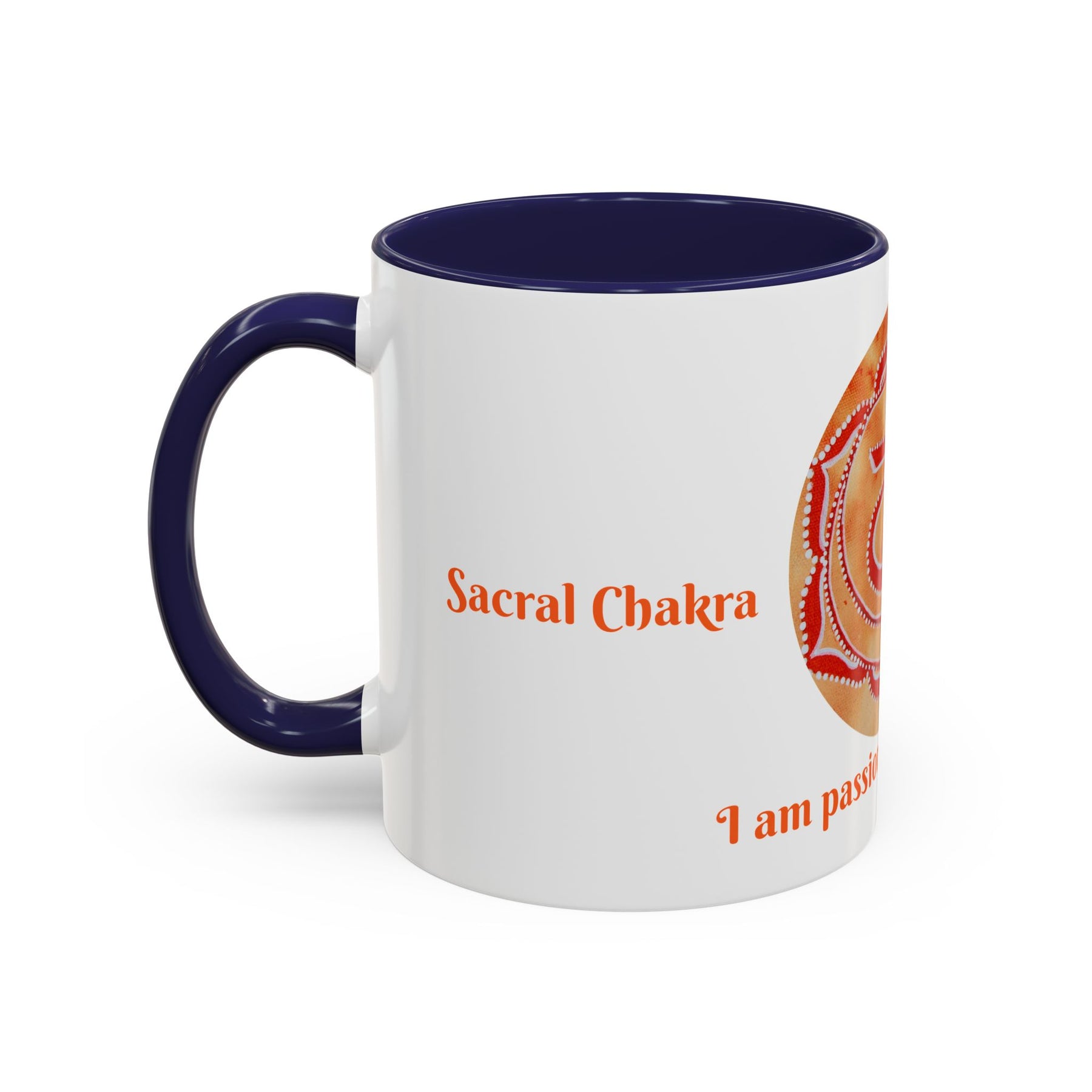 Sacral Chakra Mug for Meditation – 11oz Yoga Tea Mug with Bold Design - Ira World Art LLC