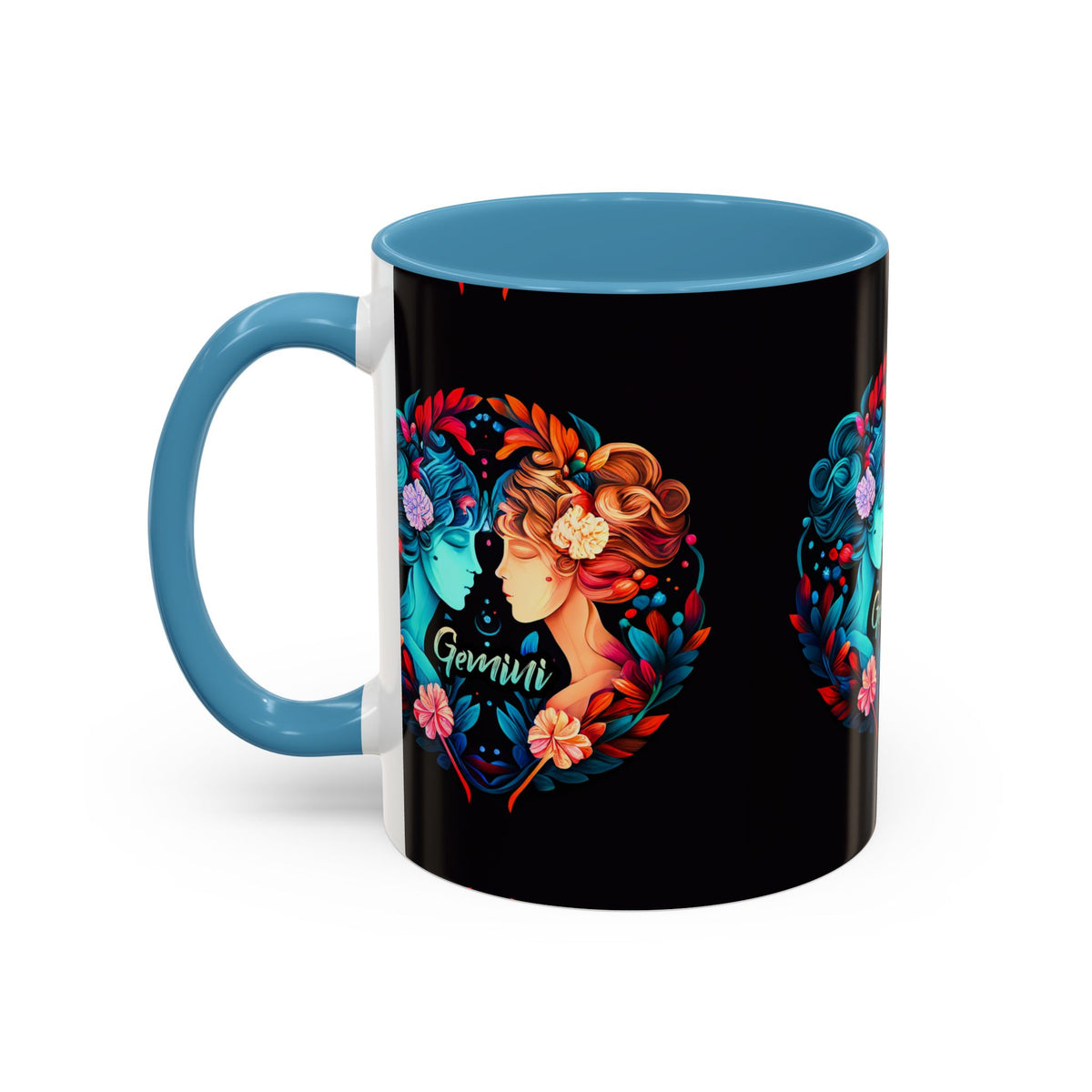 Gemini Zodiac Coffee Mug, Custom Ceramic 11oz & 15oz Colorful Design - Ira World Art LLC