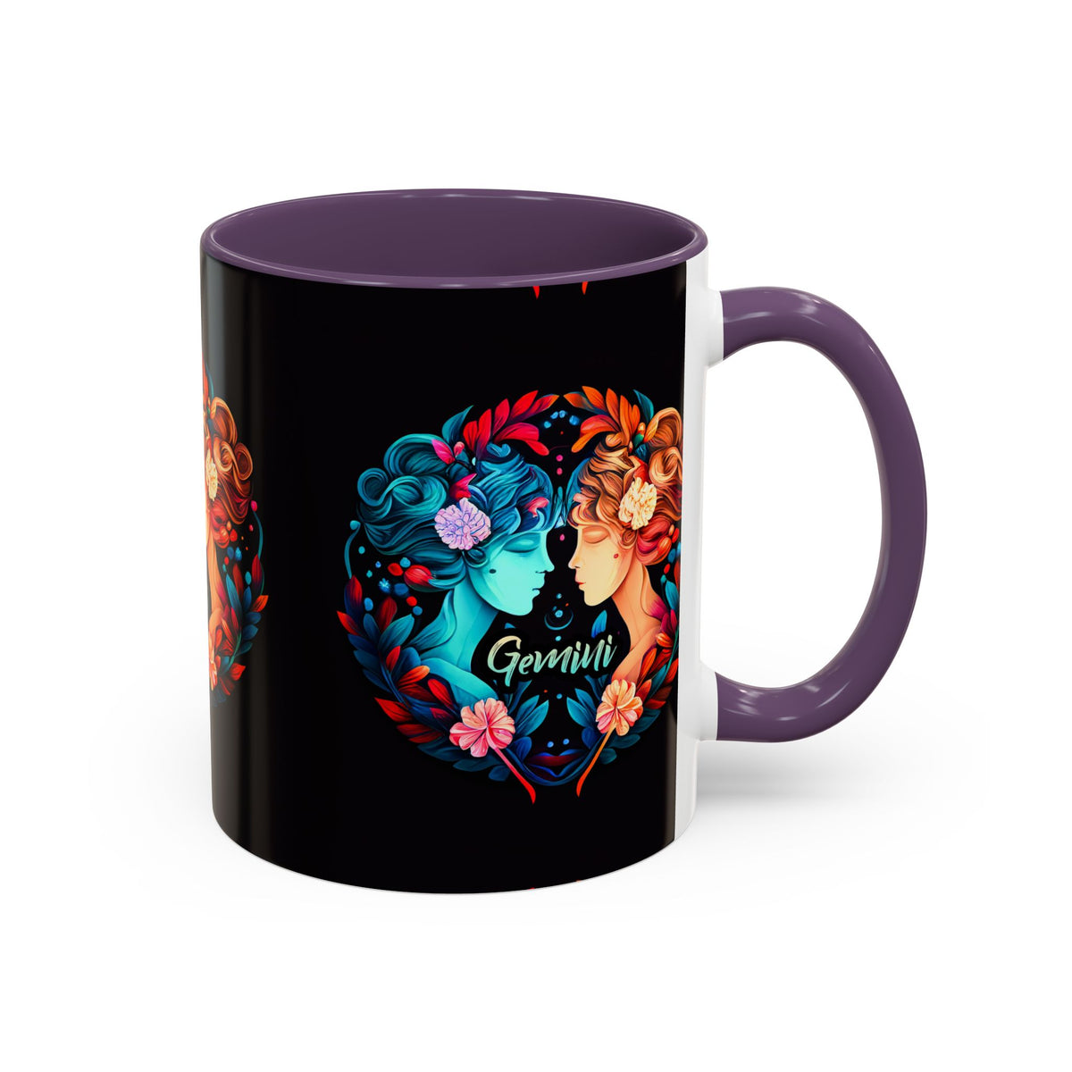 Gemini Zodiac Coffee Mug, Custom Ceramic 11oz & 15oz Colorful Design - Ira World Art LLC
