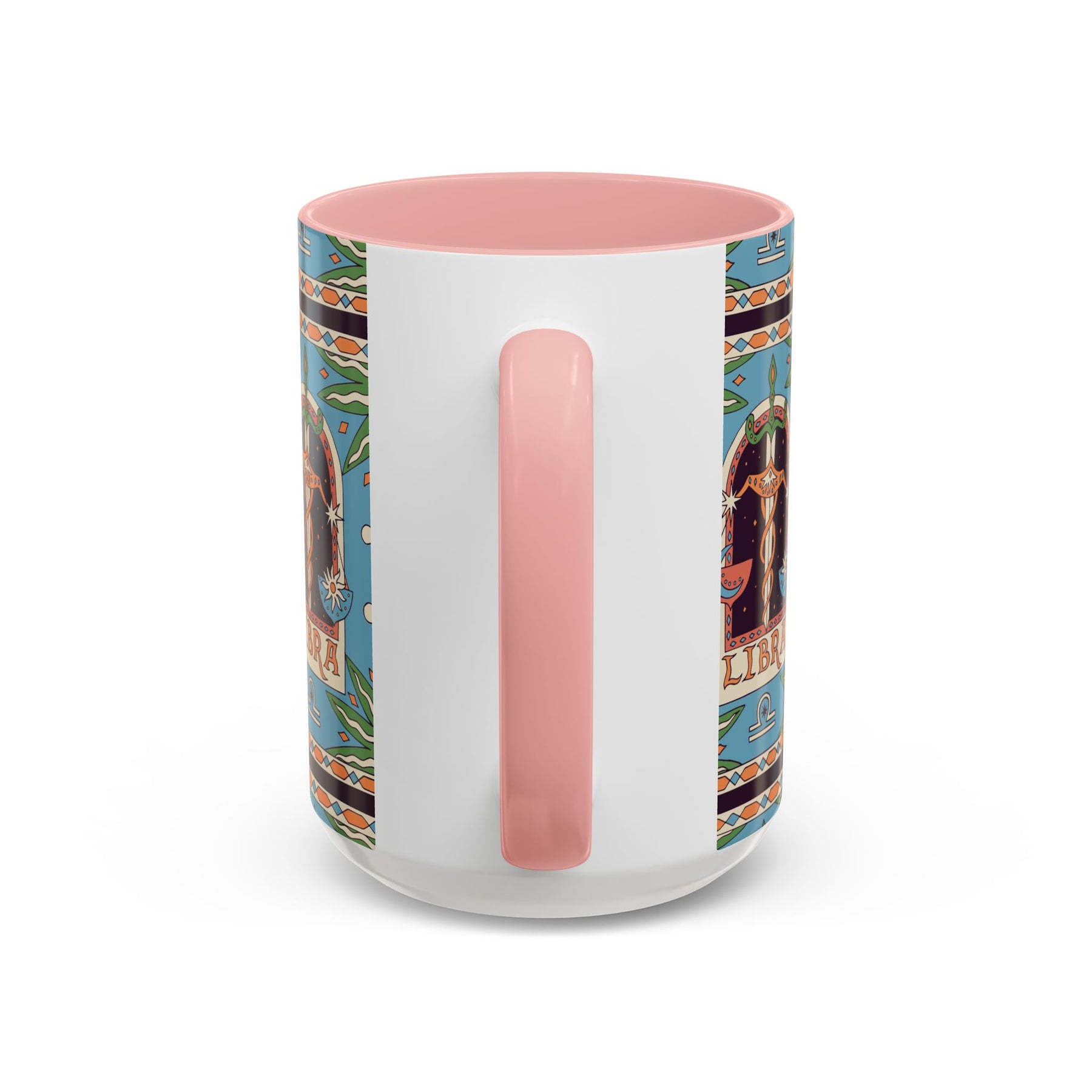 Custom Libra Coffee Mug, Colorful Ceramic 11oz & 15oz Zodiac Design - Ira World Art LLC