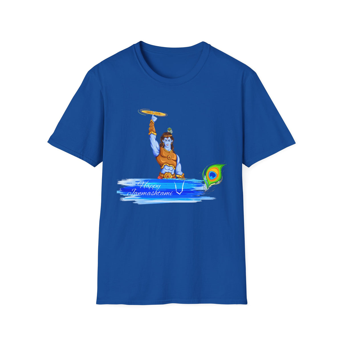 Krishna with Sudarshan Chakra Unisex T-Shirt, Hindu God Tee, Spirituality Shirt, Religious Apparel, Yoga Top - Ira World Art LLC