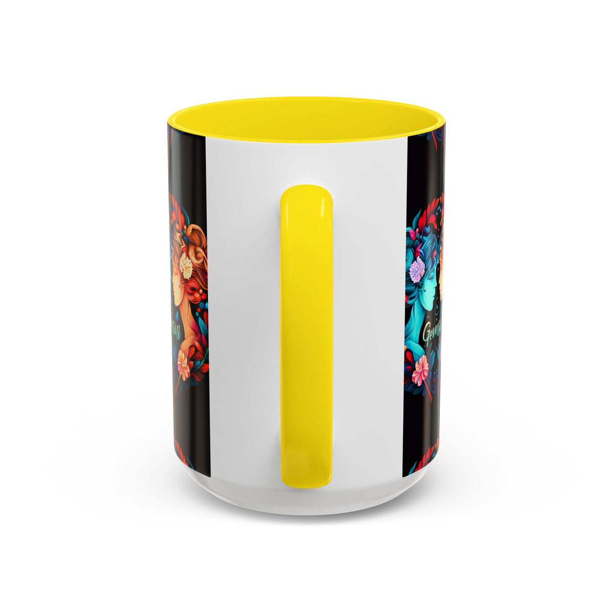 Gemini Zodiac Coffee Mug, Custom Ceramic 11oz & 15oz Colorful Design - Ira World Art LLC