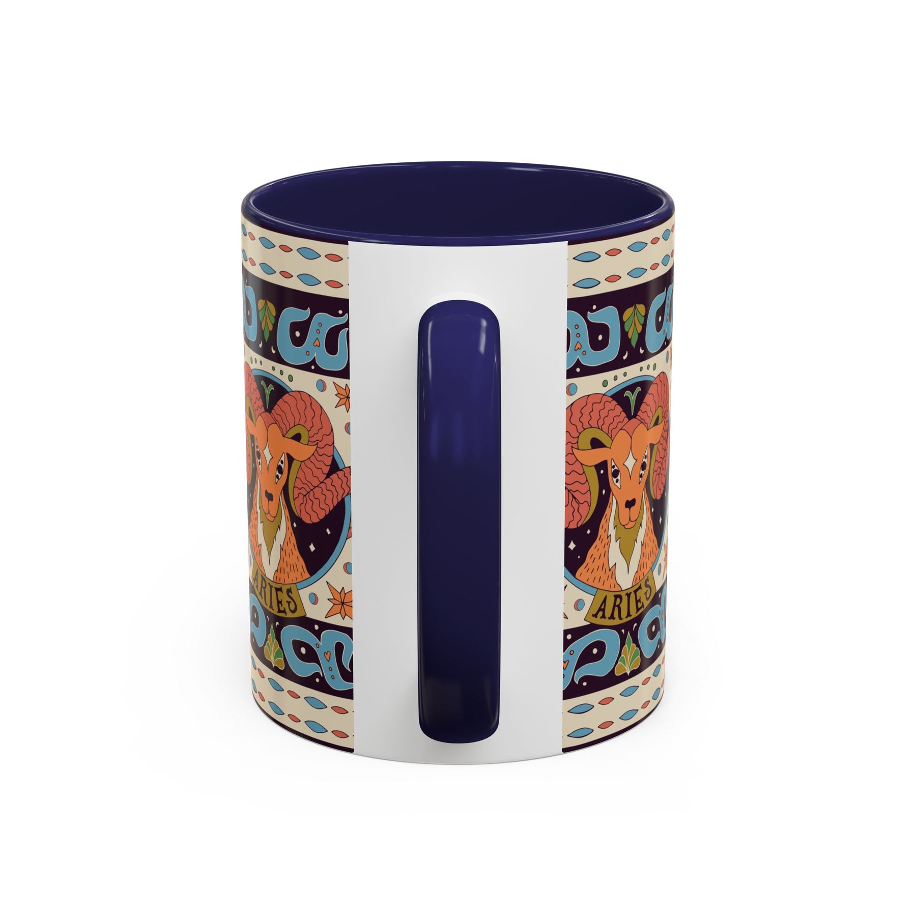 Colorful Capricorn Coffee Mug, Custom Ceramic 11oz & 15oz Zodiac Design - Ira World Art LLC