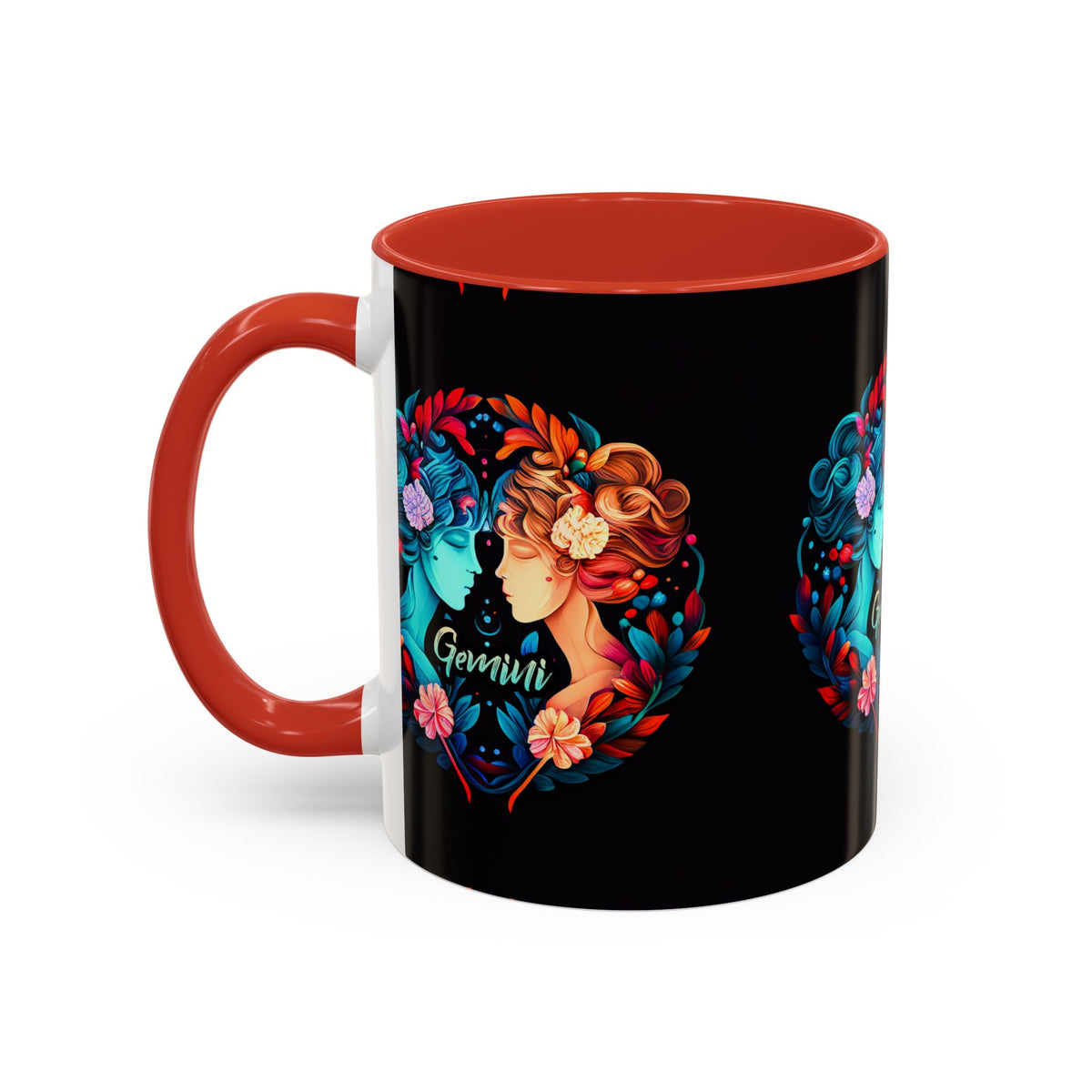 Gemini Zodiac Coffee Mug, Custom Ceramic 11oz & 15oz Colorful Design - Ira World Art LLC
