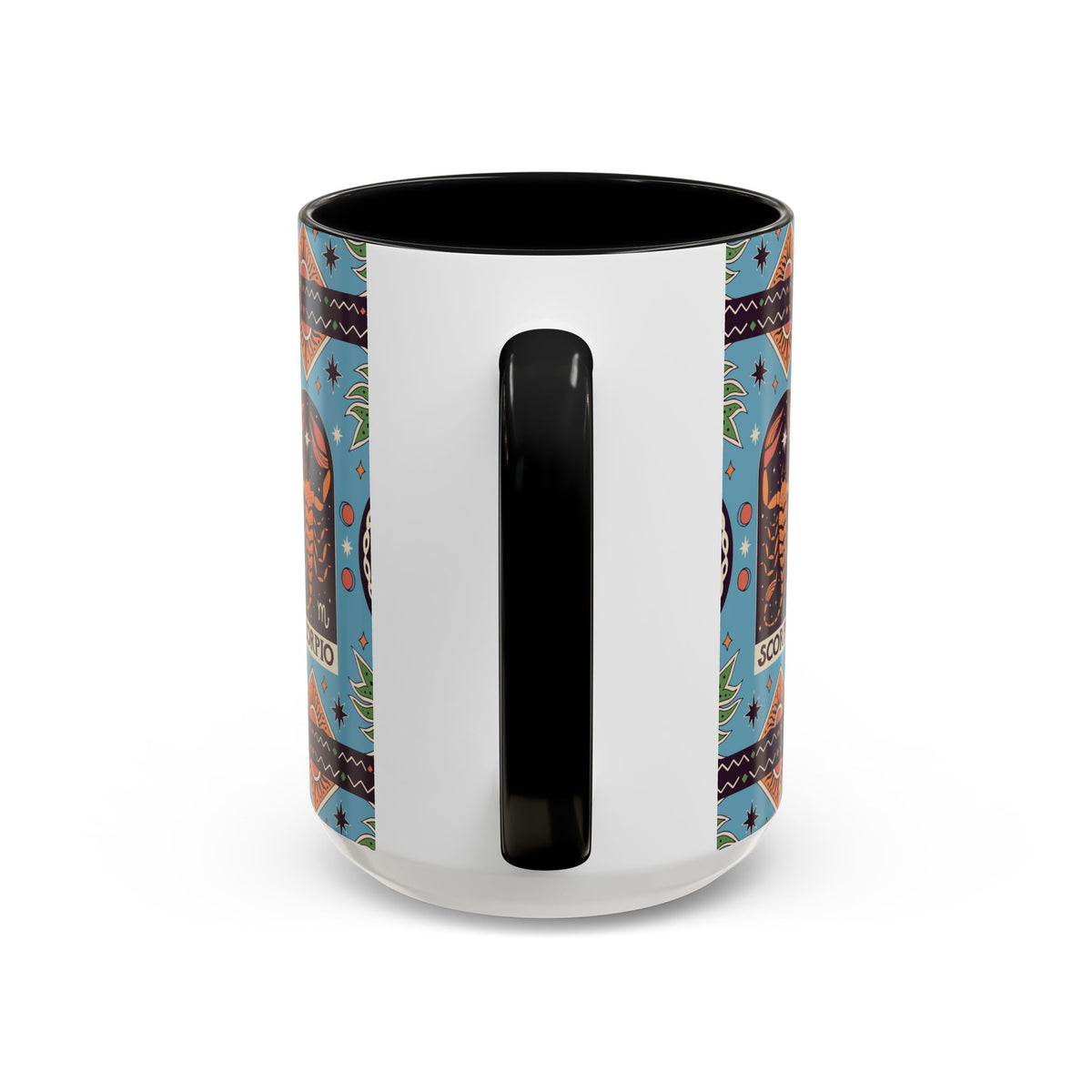 Colorful Scorpio Zodiac Ceramic Mug, Custom 11oz & 15oz Coffee Cup Design - Ira World Art LLC