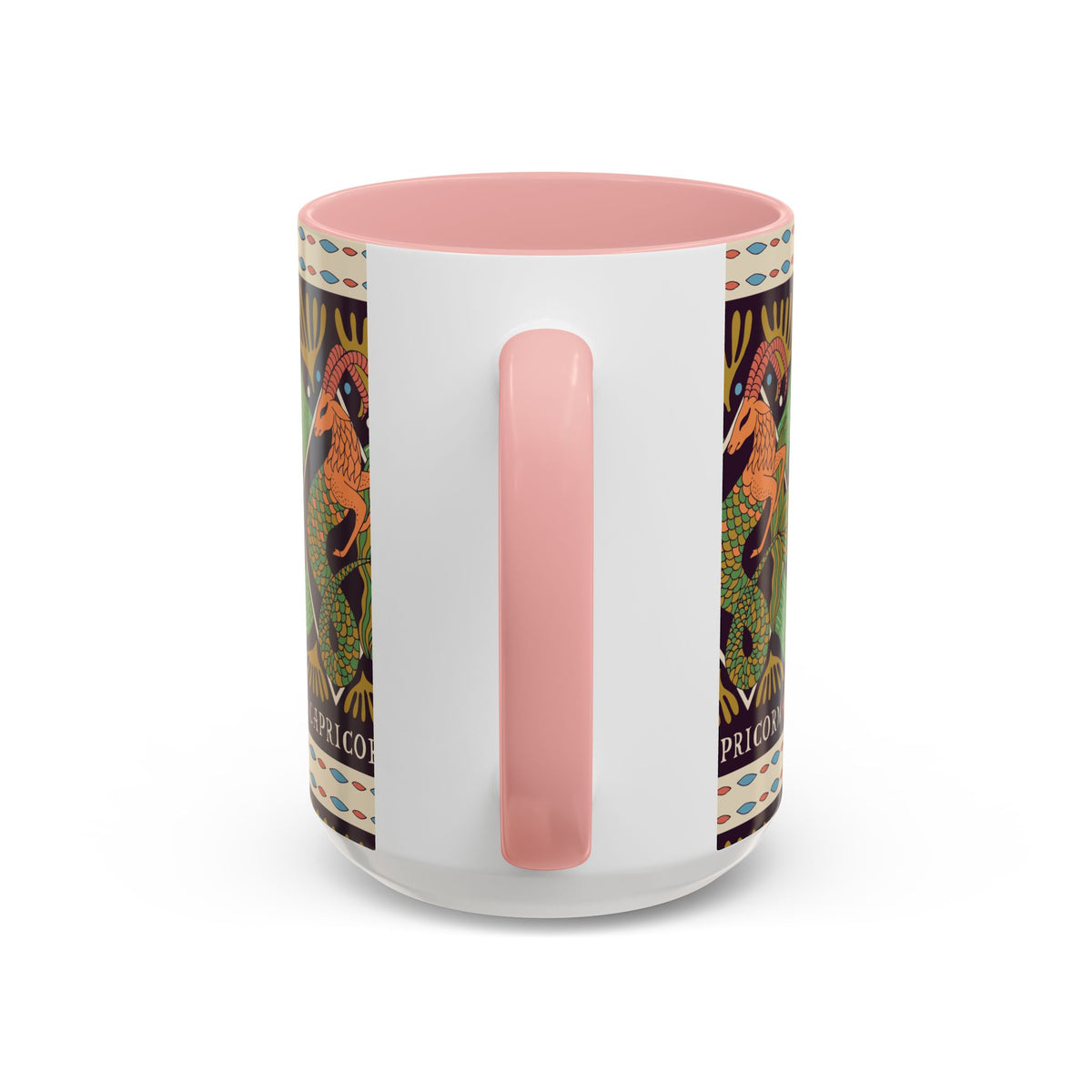 Colorful Capricorn Mug, Custom Ceramic Coffee Cup 11oz & 15oz Zodiac Design - Ira World Art LLC