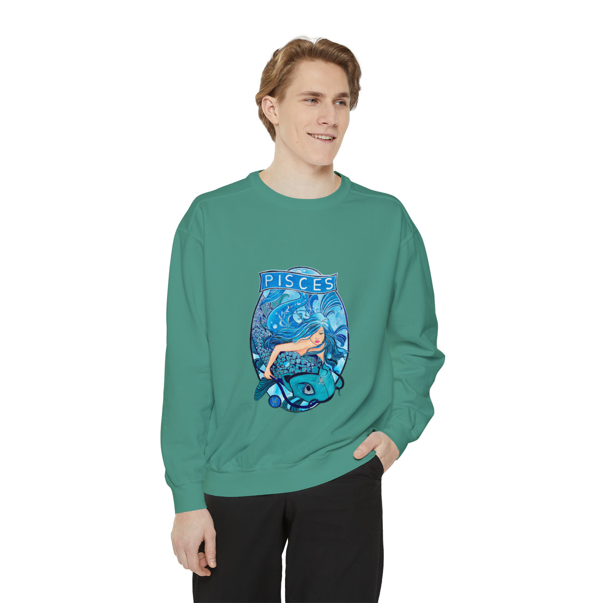 Unisex Garment-Dyed Sweatshirt - Ira World Art LLC