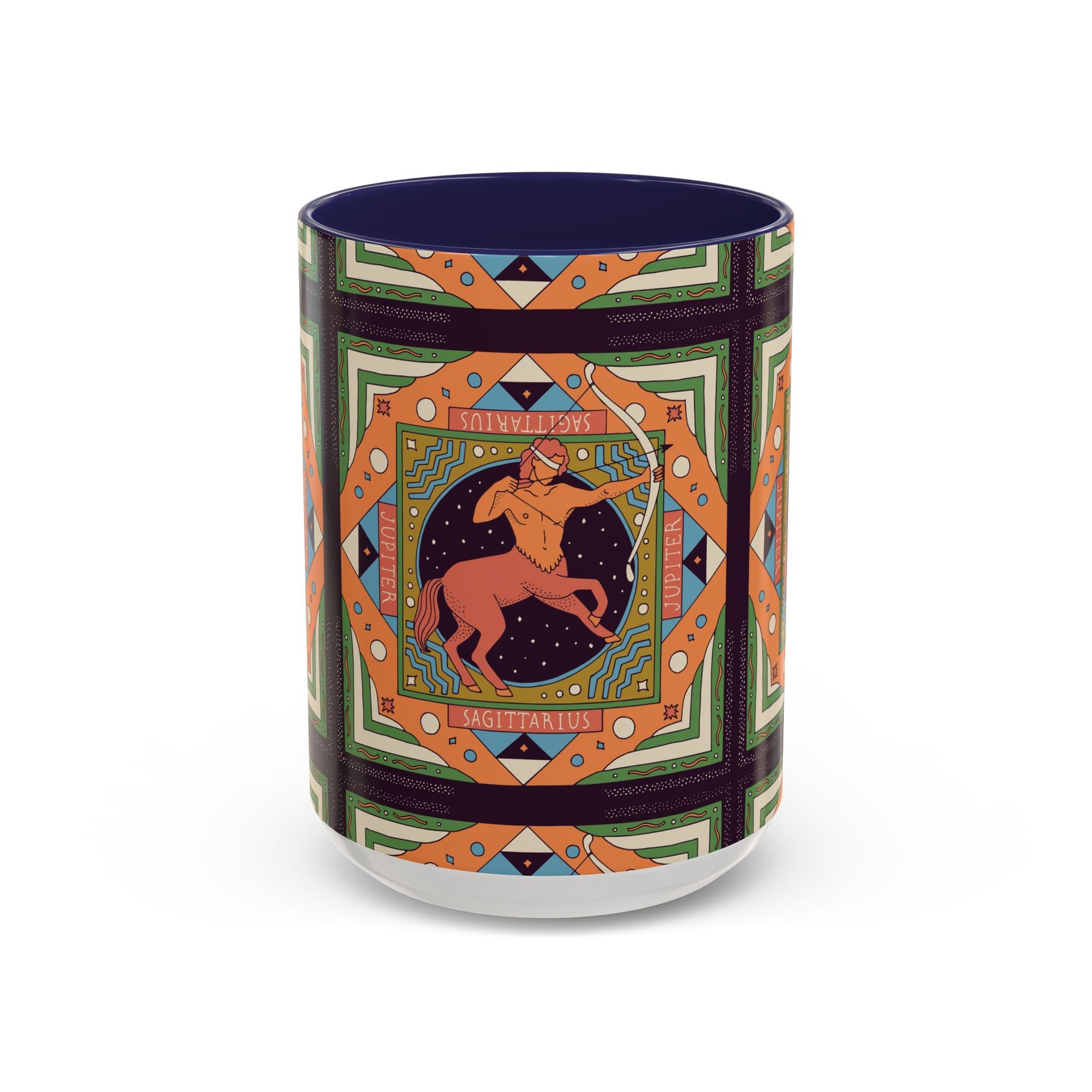 Sagittarius Custom Coffee Mug, Vibrant 11oz & 15oz Unique Printed Design - Ira World Art LLC