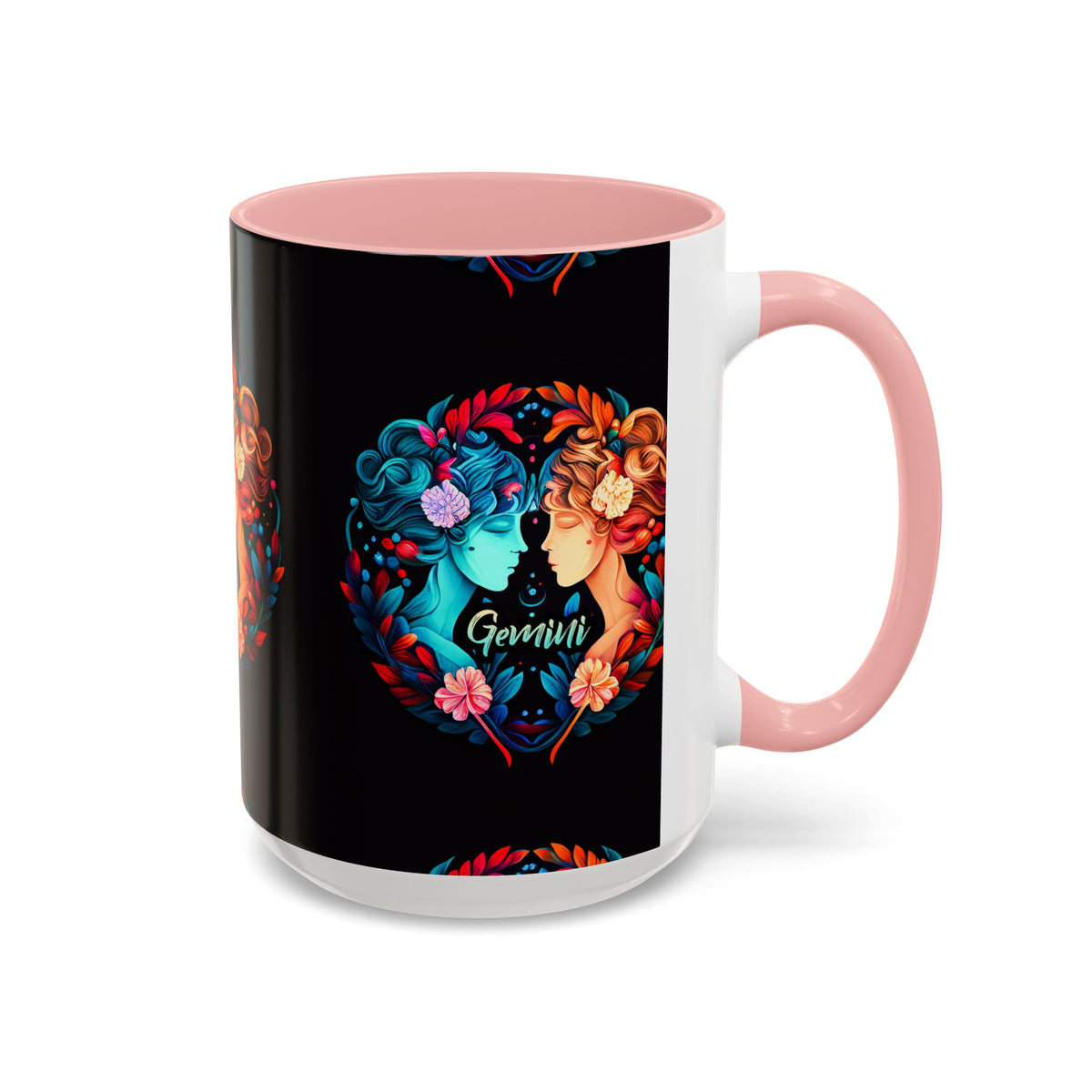 Gemini Zodiac Coffee Mug, Custom Ceramic 11oz & 15oz Colorful Design - Ira World Art LLC