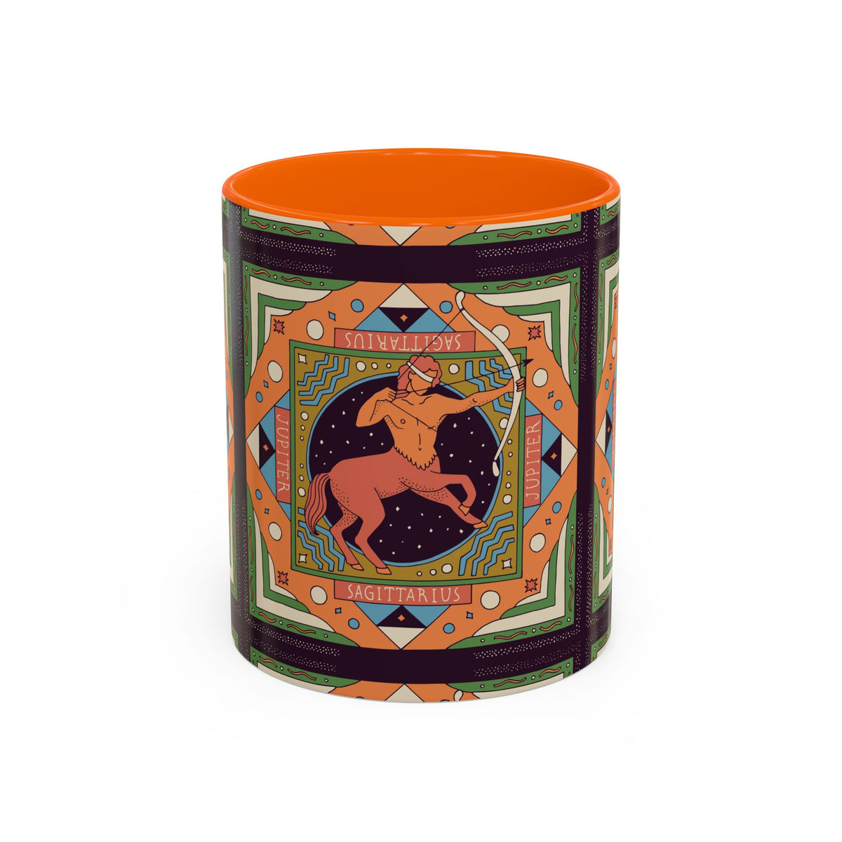 Sagittarius Custom Coffee Mug, Vibrant 11oz & 15oz Unique Printed Design - Ira World Art LLC