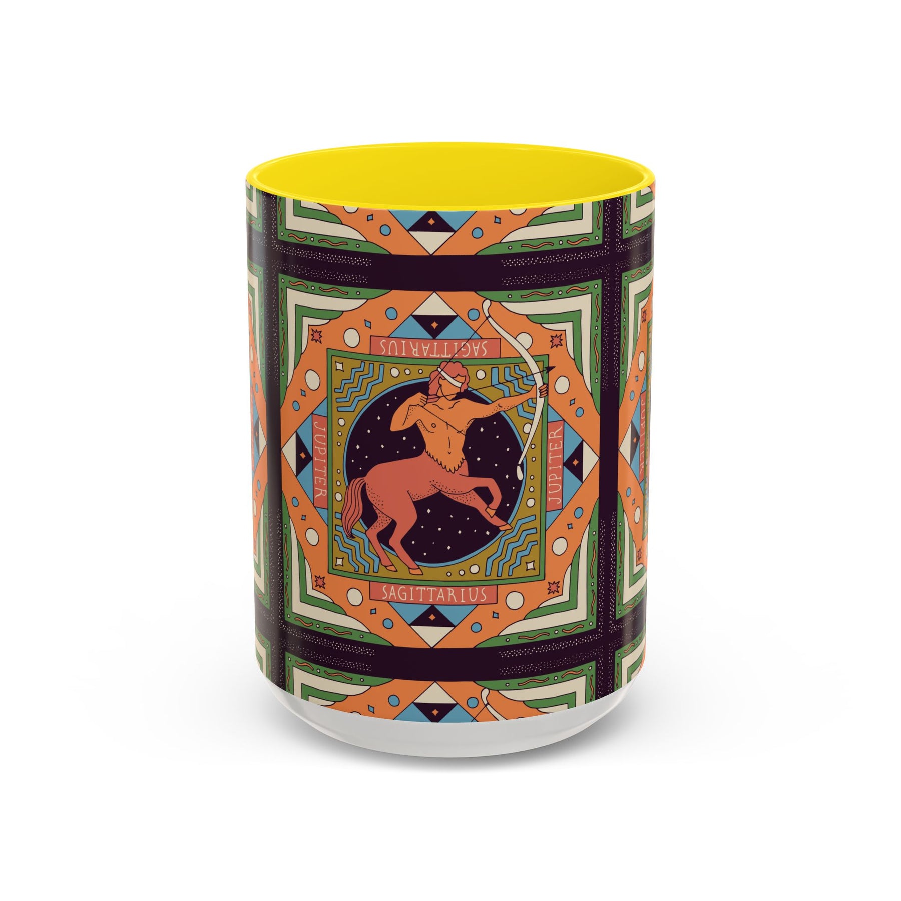 Sagittarius Custom Coffee Mug, Vibrant 11oz & 15oz Unique Printed Design - Ira World Art LLC