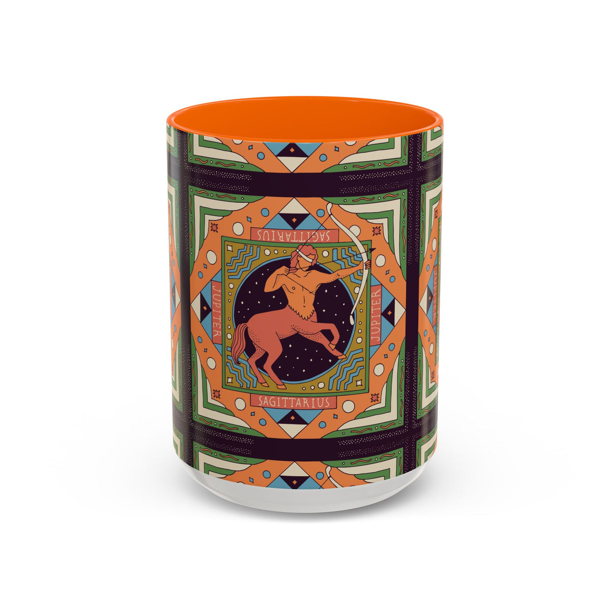 Sagittarius Custom Coffee Mug, Vibrant 11oz & 15oz Unique Printed Design - Ira World Art LLC