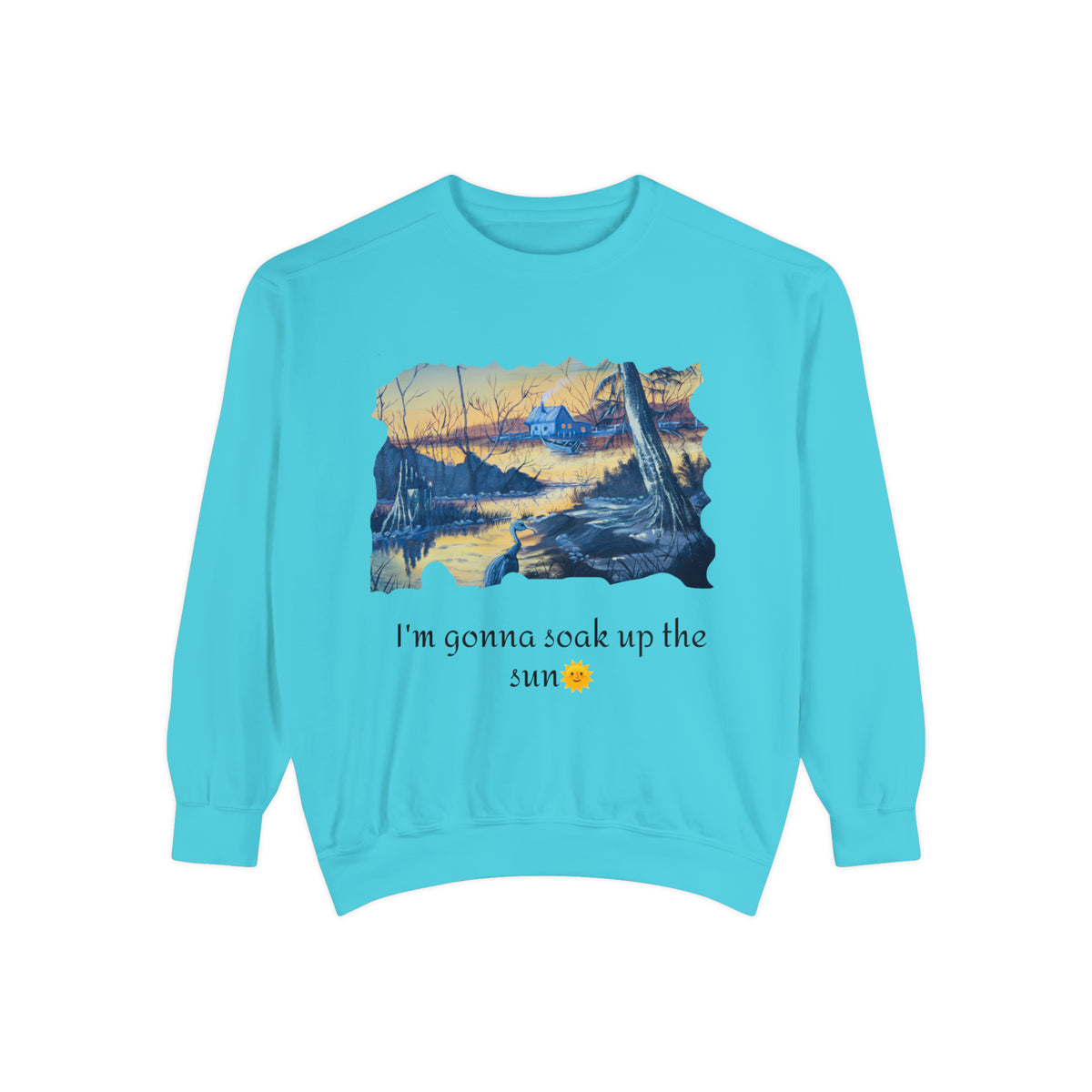Unisex Garment-Dyed Sweatshirt - Ira World Art LLC