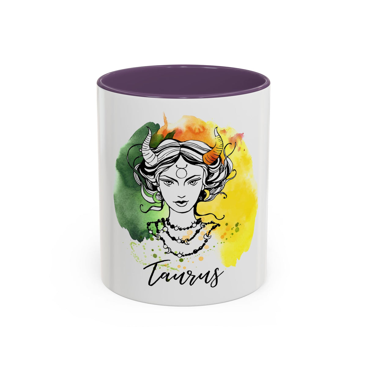 Taurus Zodiac Coffee Mug, Custom Printed 11oz & 15oz Unique Design - Ira World Art LLC
