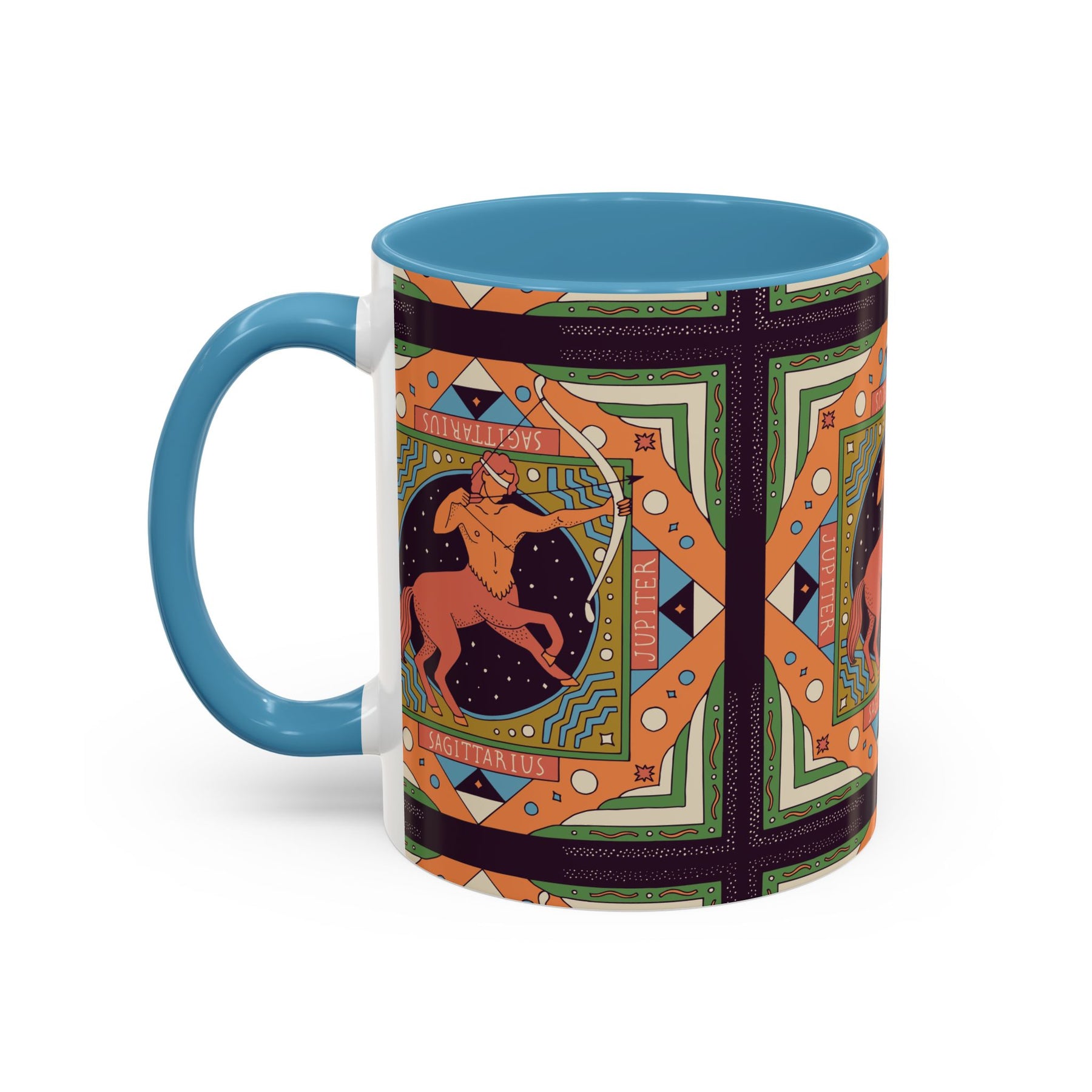 Sagittarius Custom Coffee Mug, Vibrant 11oz & 15oz Unique Printed Design - Ira World Art LLC