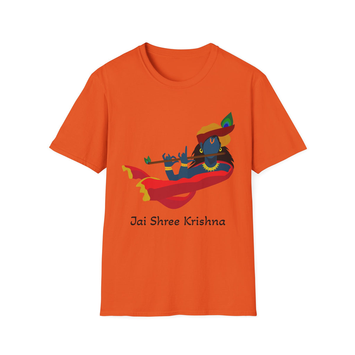 Krishna Tees Unisex T-Shirt - Indian Spiritual Clothing, Krishna Boho Shirt, Yoga Apparel, Unisex Graphic Tee, Hindu Krishna Top - Ira World Art LLC