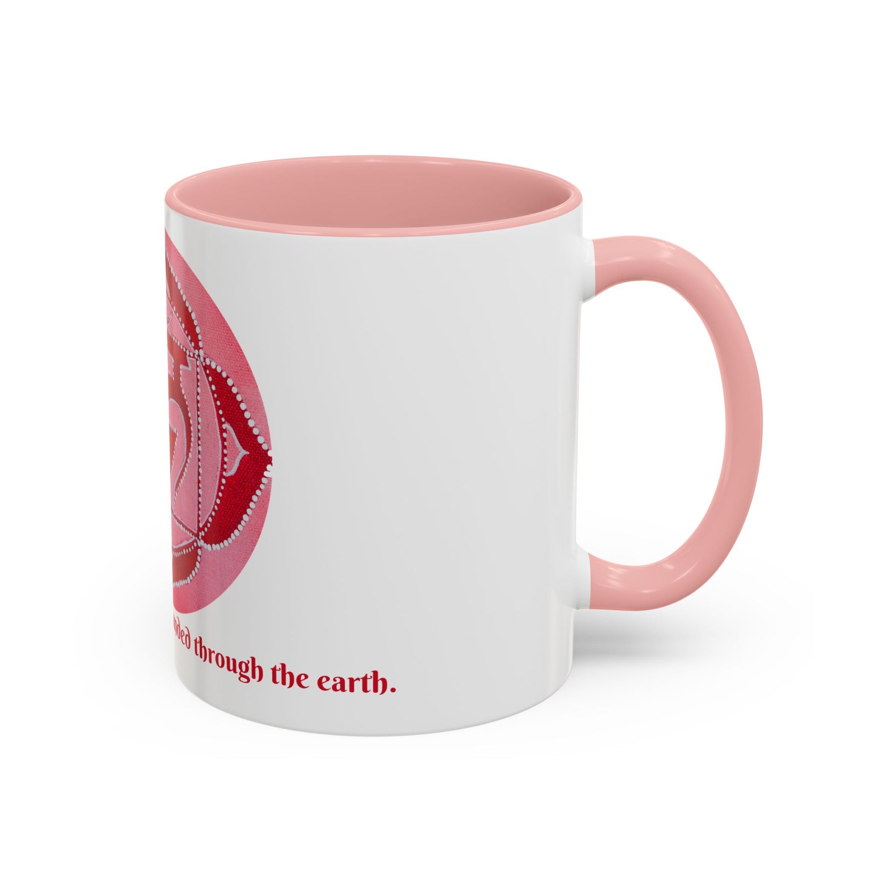 Root Chakra Mug for Meditation – 11oz Yoga Cup with Bold Design - Ira World Art LLC