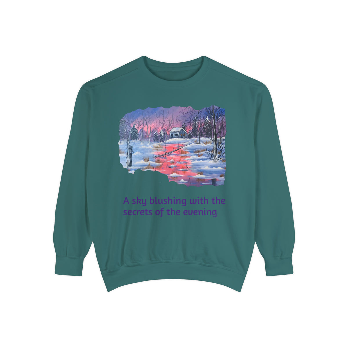 Unisex Garment-Dyed Sweatshirt - Ira World Art LLC