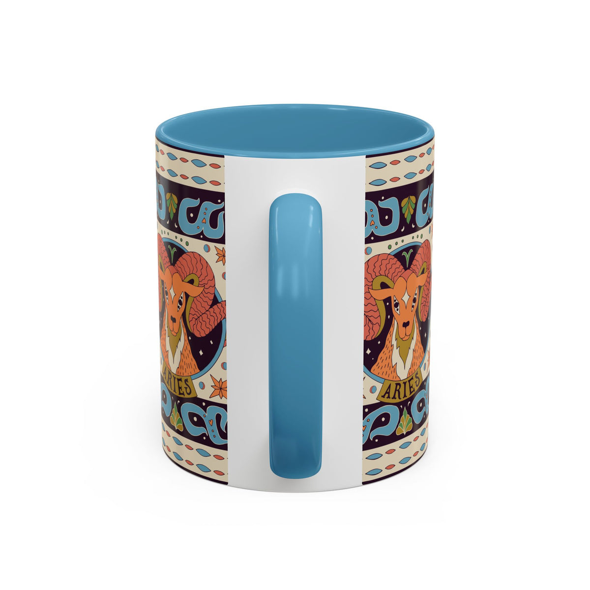 Colorful Capricorn Coffee Mug, Custom Ceramic 11oz & 15oz Zodiac Design - Ira World Art LLC