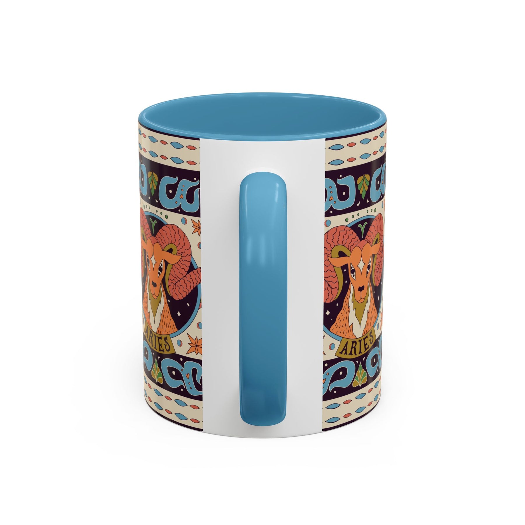 Colorful Capricorn Coffee Mug, Custom Ceramic 11oz & 15oz Zodiac Design - Ira World Art LLC