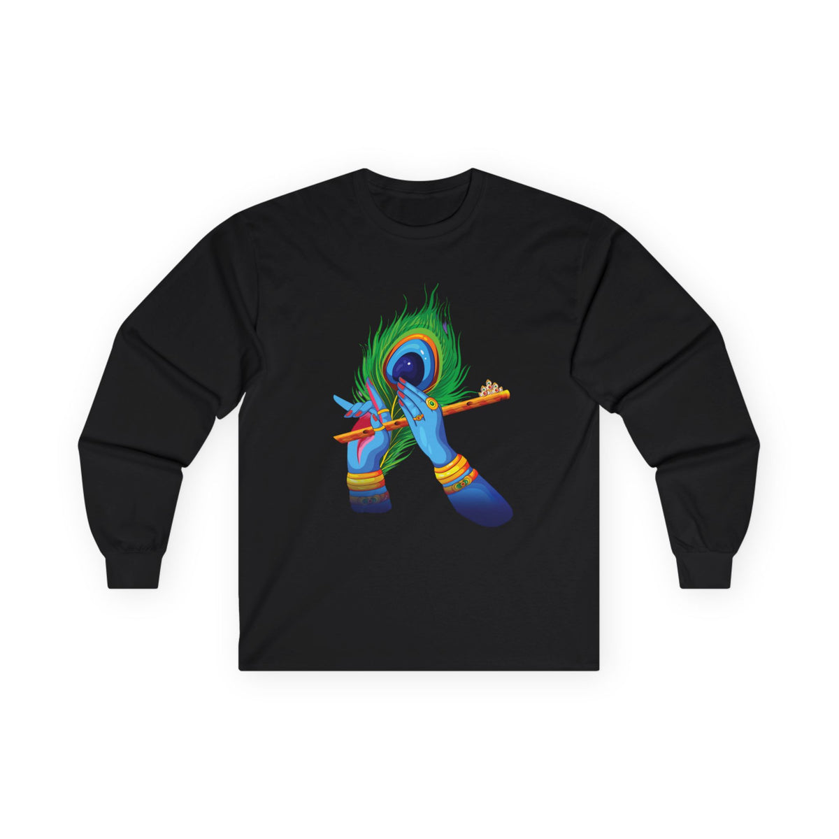 Vibrant Artistic Long Sleeve Tee, Spiritual Gift, Unisex Cotton Shirt, Festival Apparel, Faith-Based Fashion, Colorful Tee - Ira World Art LLC
