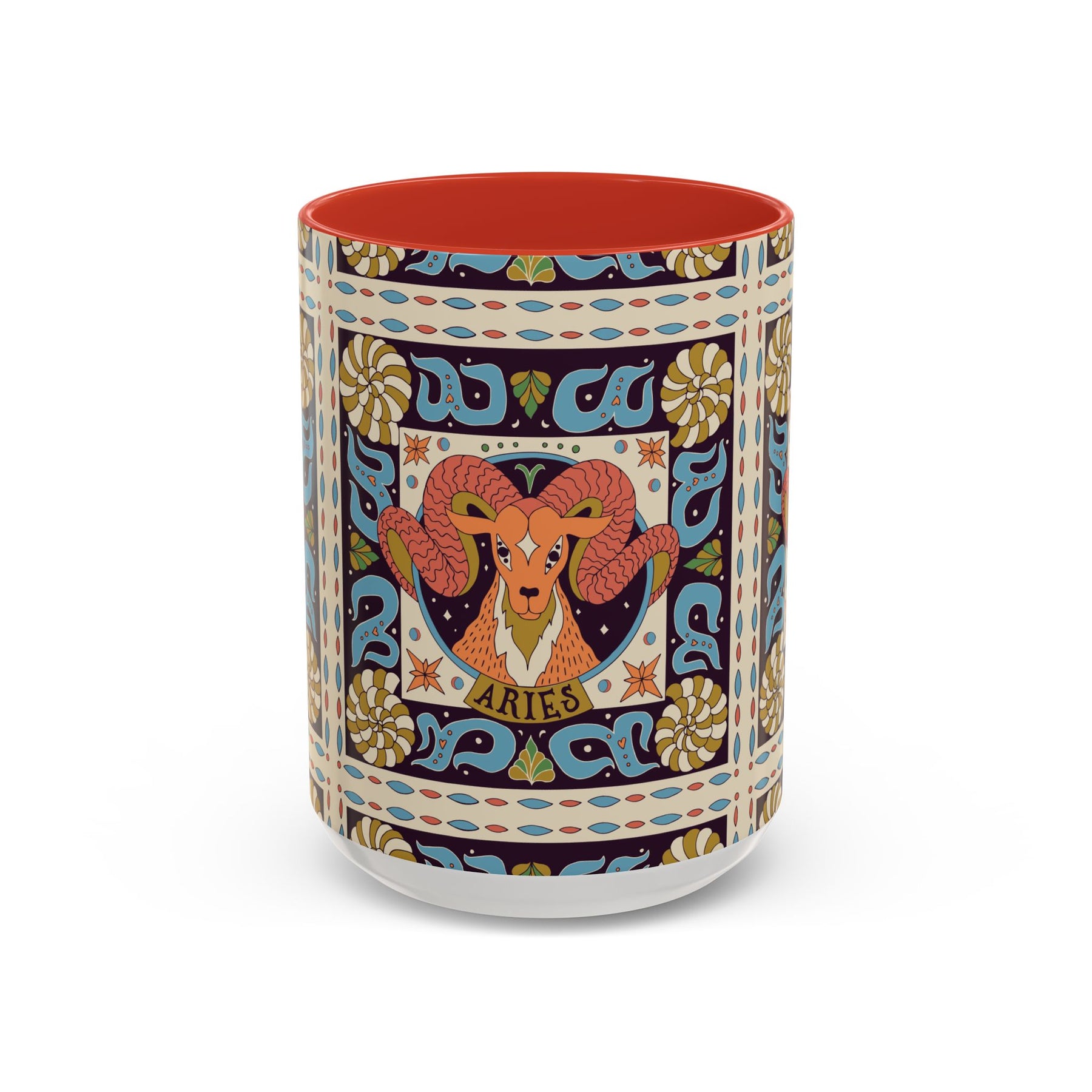 Colorful Capricorn Coffee Mug, Custom Ceramic 11oz & 15oz Zodiac Design - Ira World Art LLC