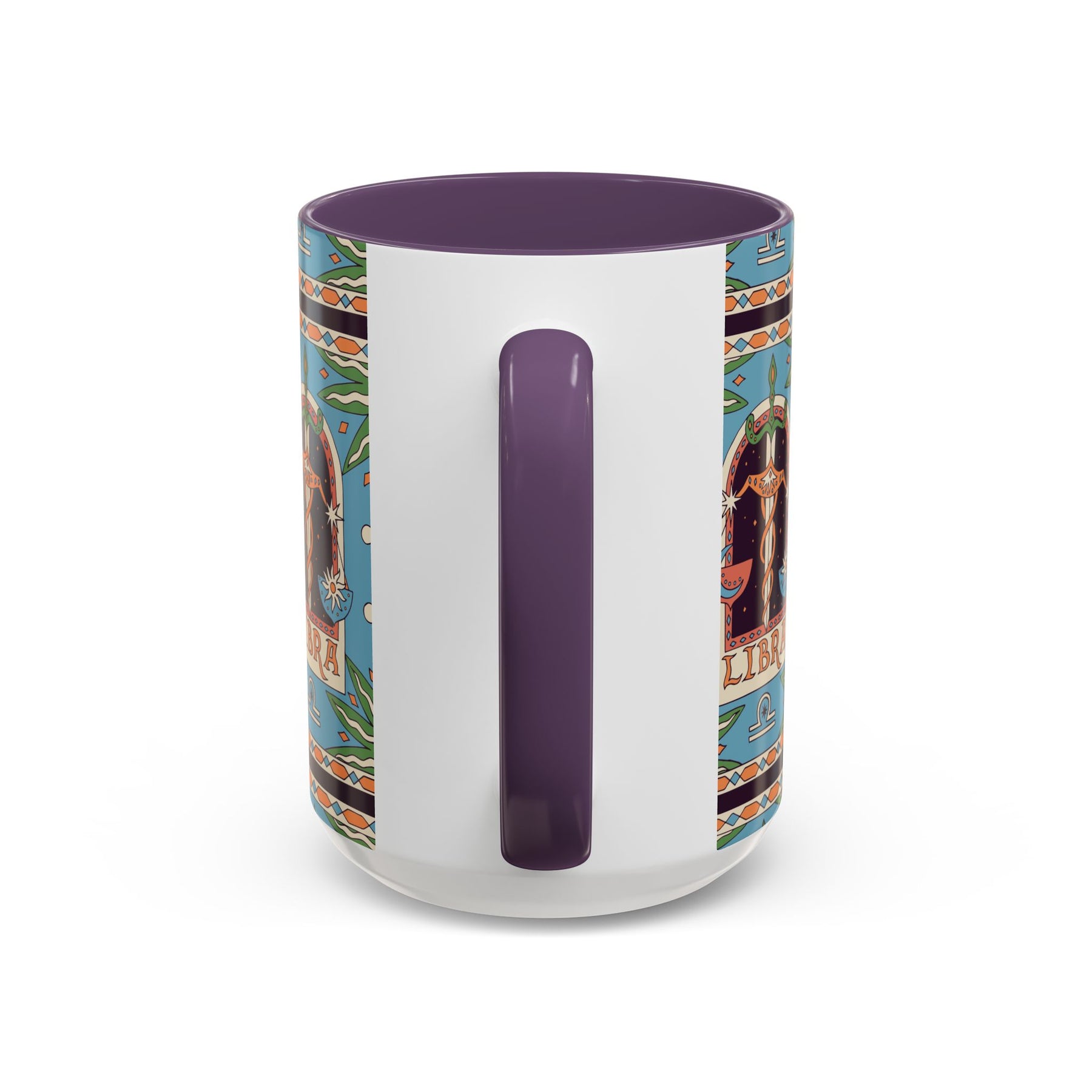 Custom Libra Coffee Mug, Colorful Ceramic 11oz & 15oz Zodiac Design - Ira World Art LLC